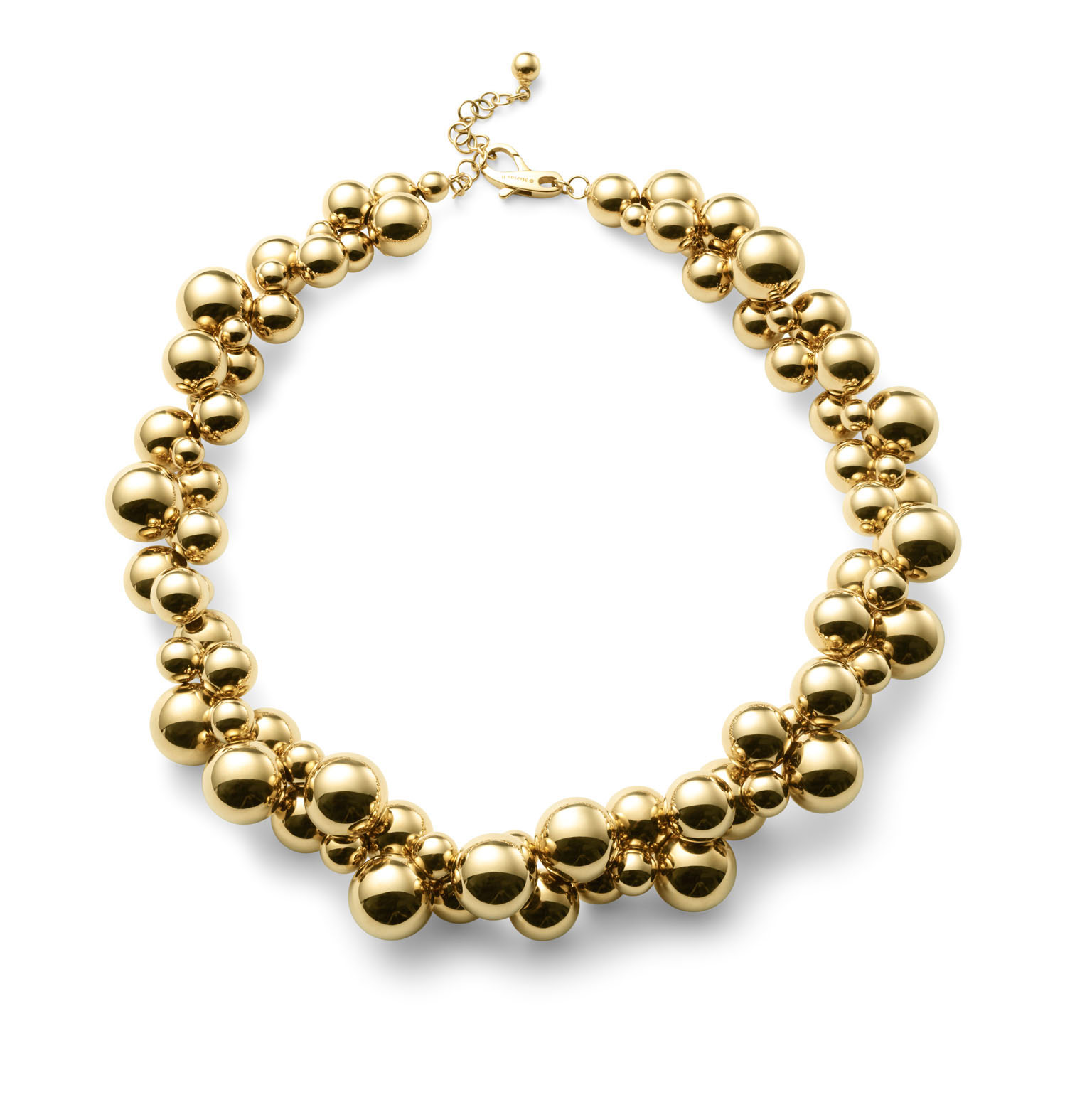 <p><strong>MARINA B</strong> A Gold 'Atomo' Necklace</p>