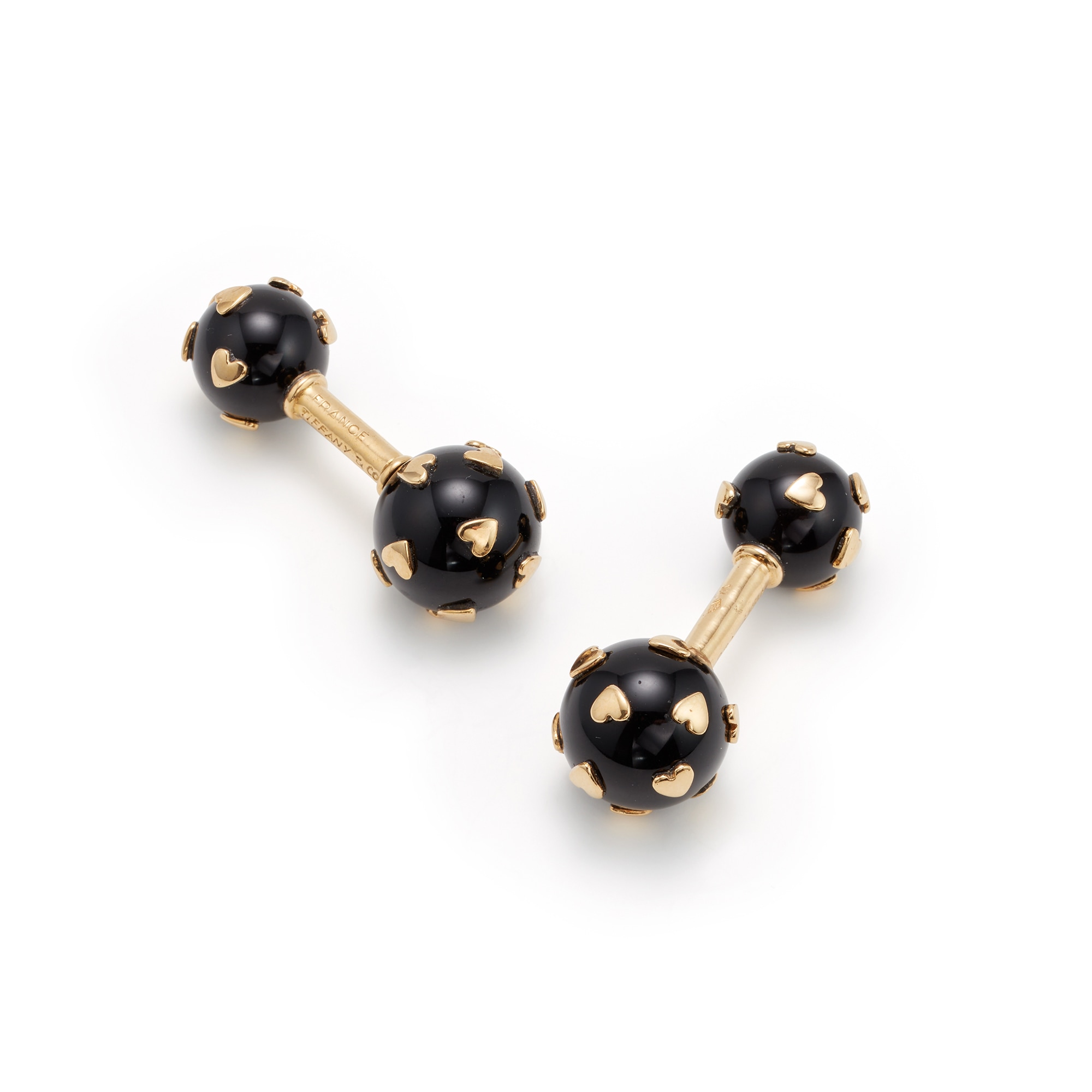 <p><strong>SCHLUMBERGER FOR TIFFANY & CO. </strong>A Pair of Enamel and Gold Cufflinks</p>