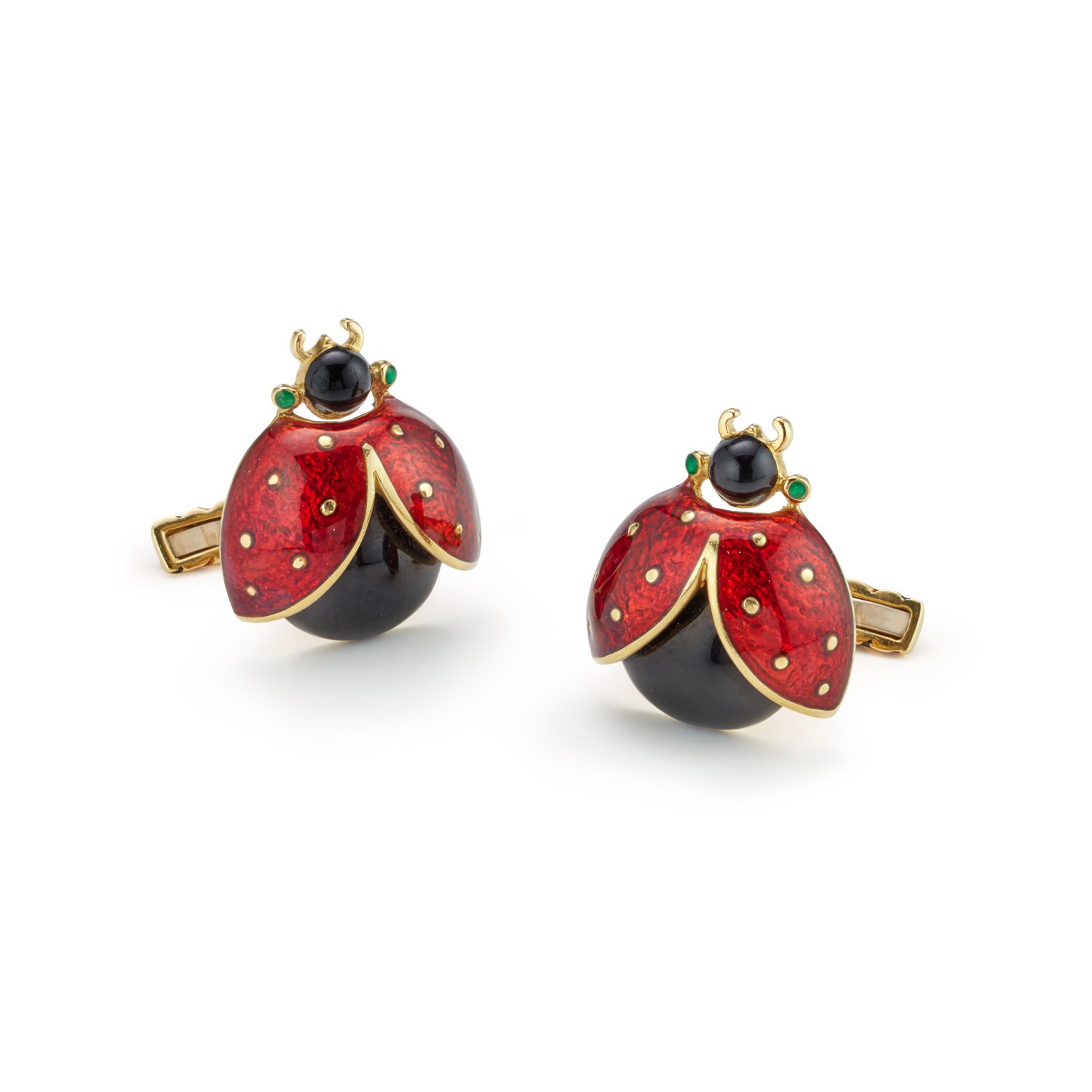 <p><strong>DAVID WEBB</strong>. A Pair of Enamel and Gold Cufflinks</p>