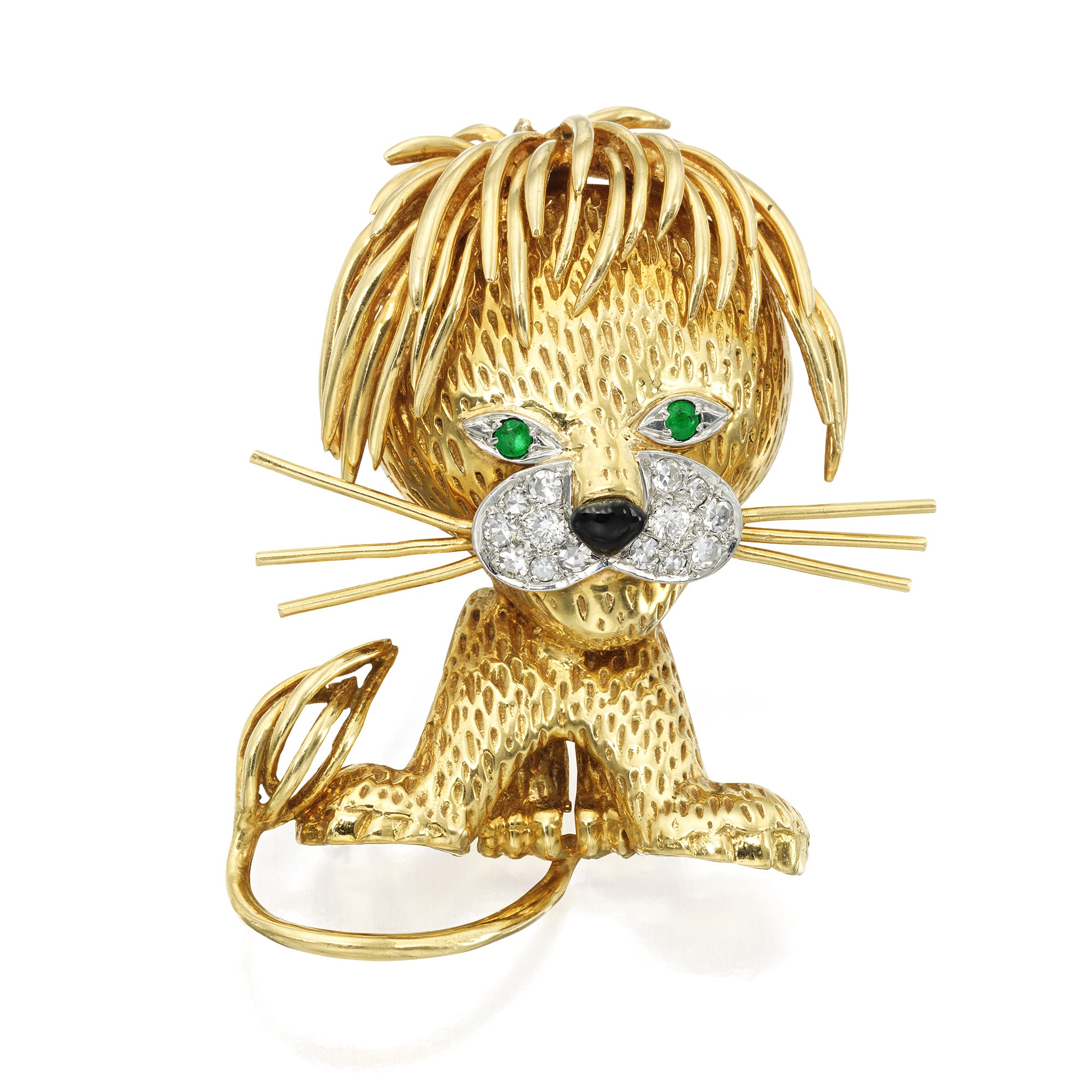 <p><strong>VAN CLEEF &amp; ARPELS</strong> <em>Gem-Set and Diamond Brooch, 'Lion &Eacute;bouriff&eacute;'</em></p>
