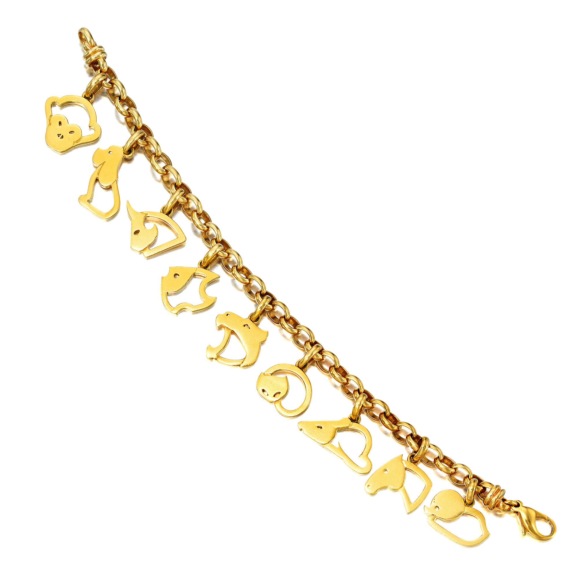 <p><strong>MARINA B</strong> <em>A Gold Charm Bracelet</em></p>