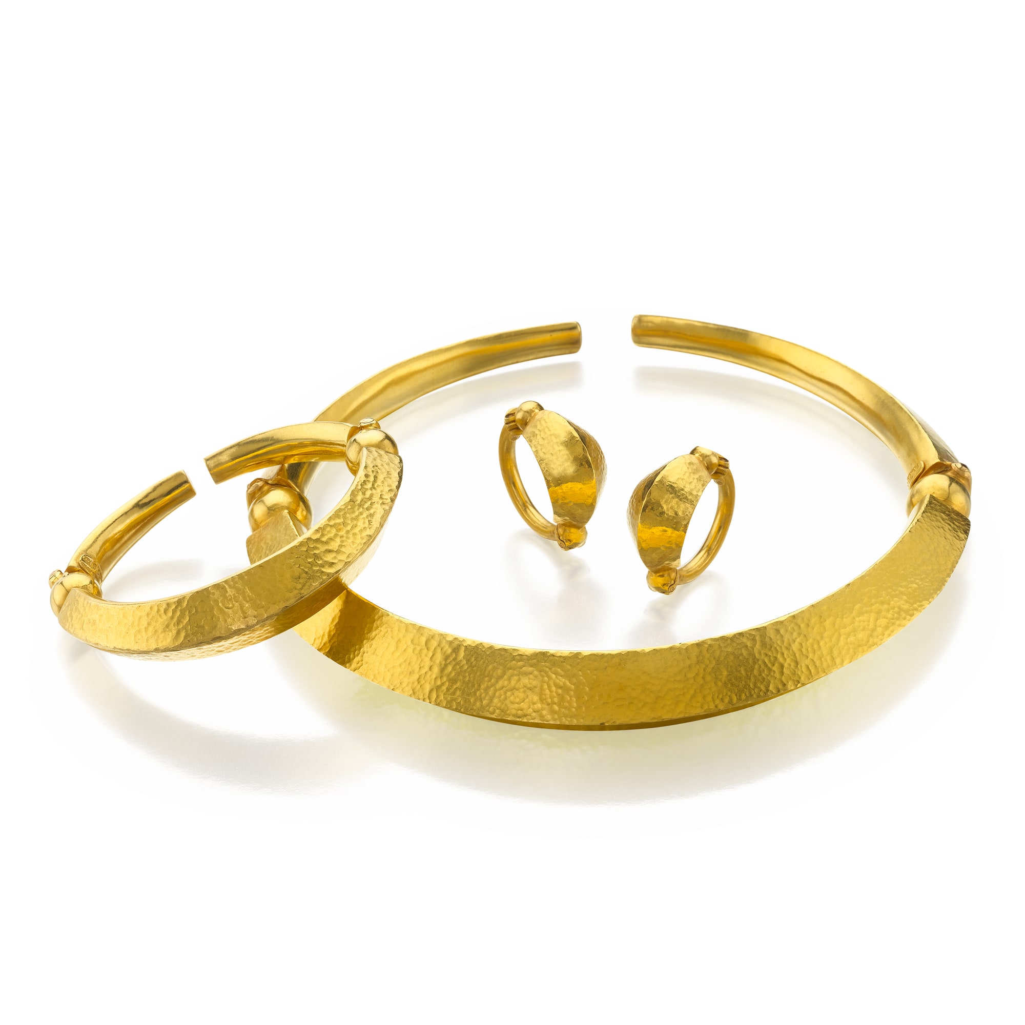 <p><strong>LALAOUNIS</strong> <em>A Gold Necklace, Earring, Bracelet Suite</em></p>