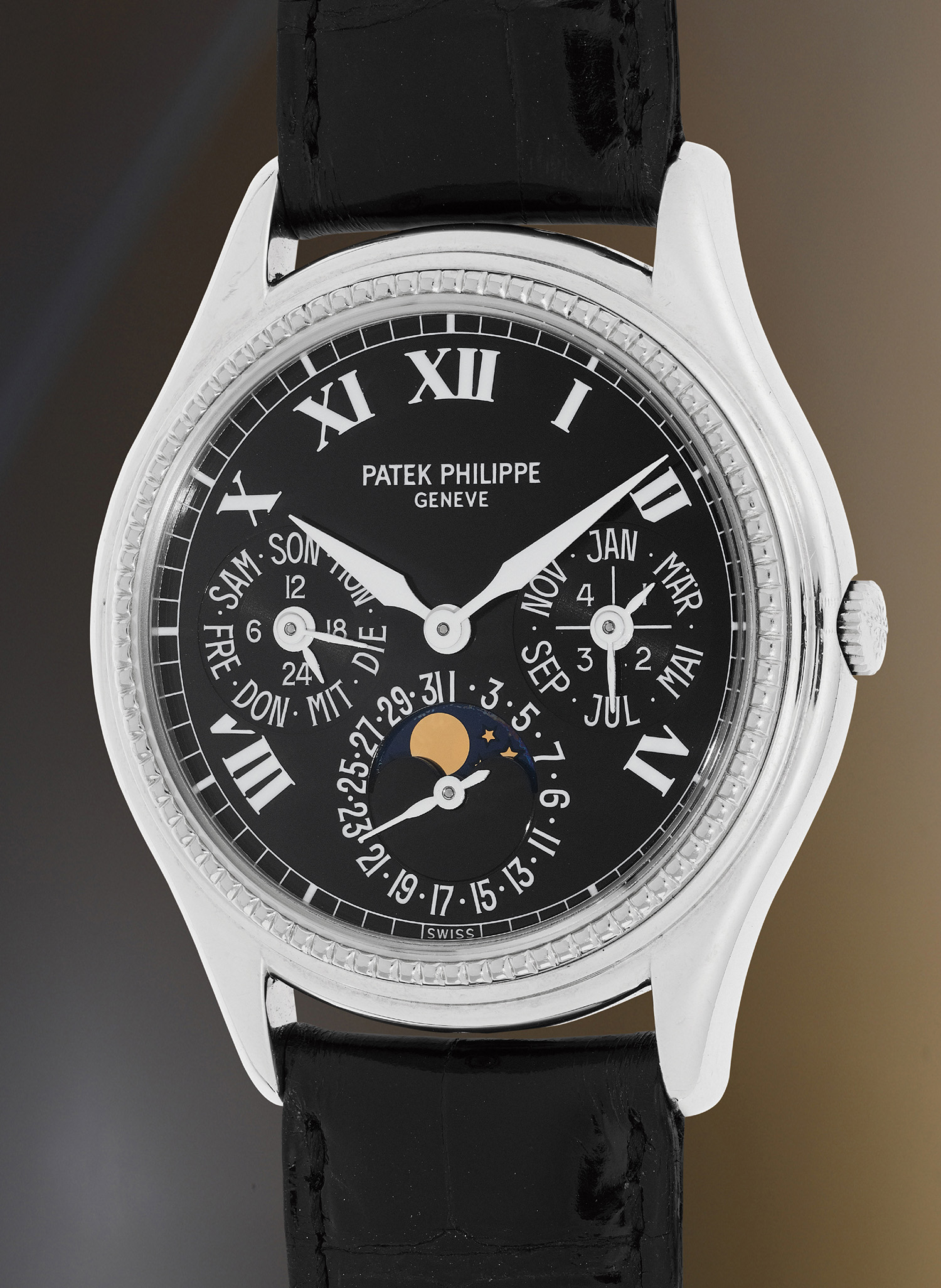 PATEK PHILIPPE 名刺入れ ブラック パテックフィリップ/カラトラバ/モザイクラウンドケース/シグマ