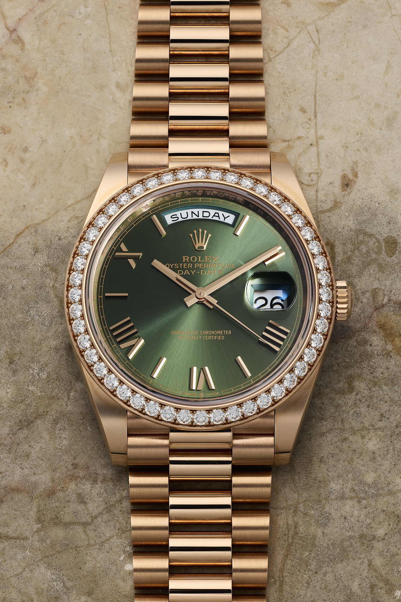 <p><strong>ROLEX </strong><em>Day-Date 40, Reference 228345RBR</em></p>

