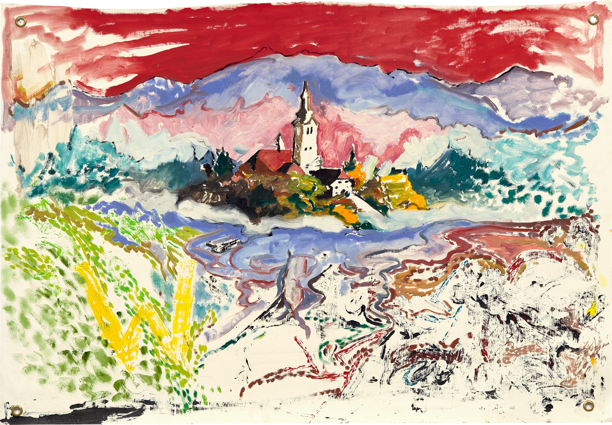 <p><strong>DAVID MRAMOR</strong> <em>Lake Bled W</em>, 2021</p>
