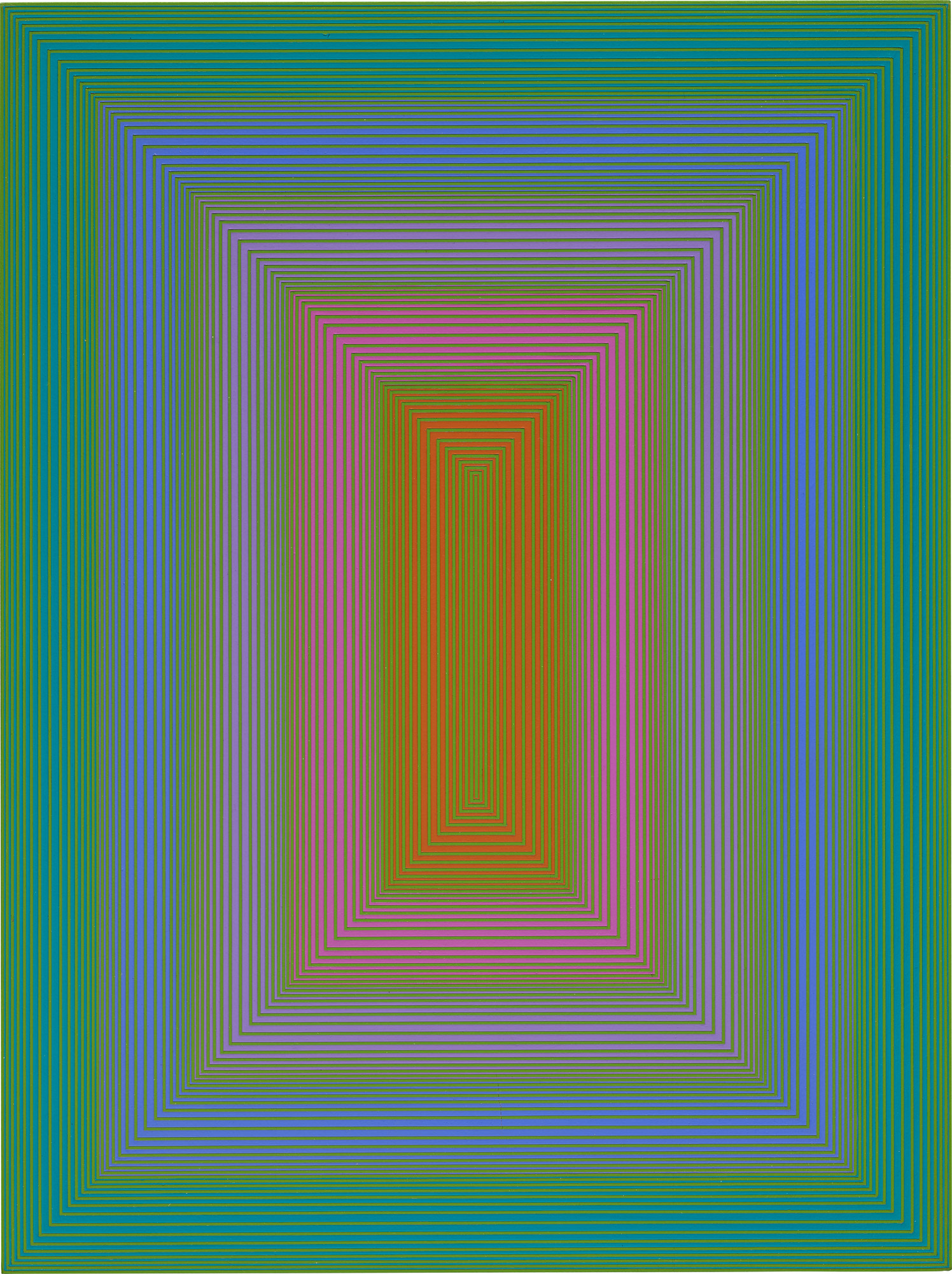 <p><strong>RICHARD ANUSZKIEWICZ</strong> <em>Forest Green</em>, 1971</p>