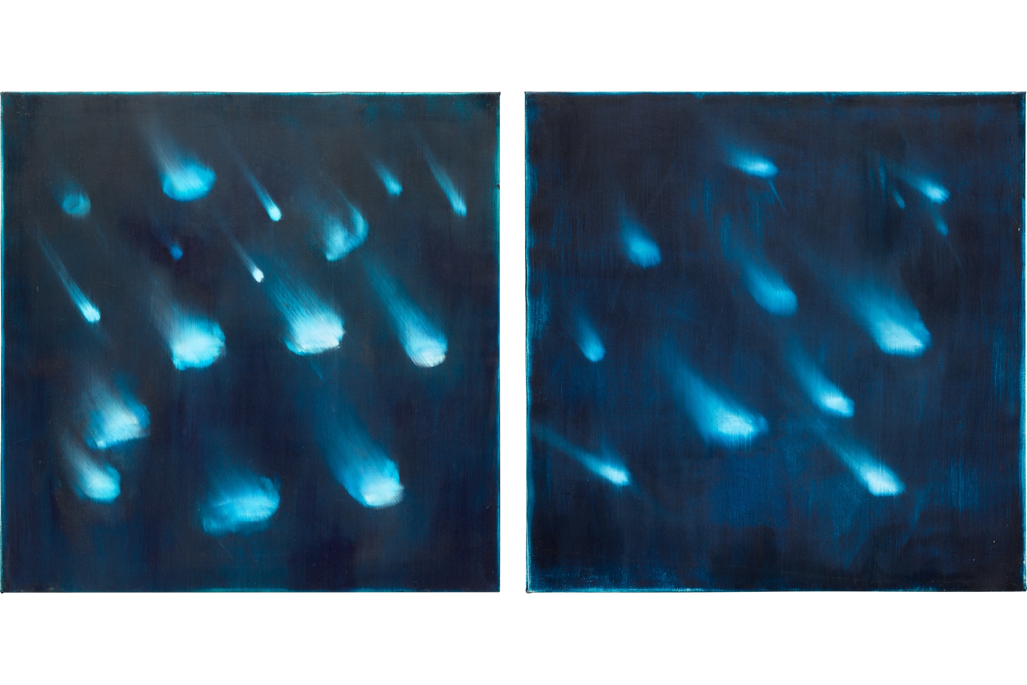 <p><strong>ROSS BLECKNER</strong> <em>(i-ii) Blue Star</em>, 2001</p>