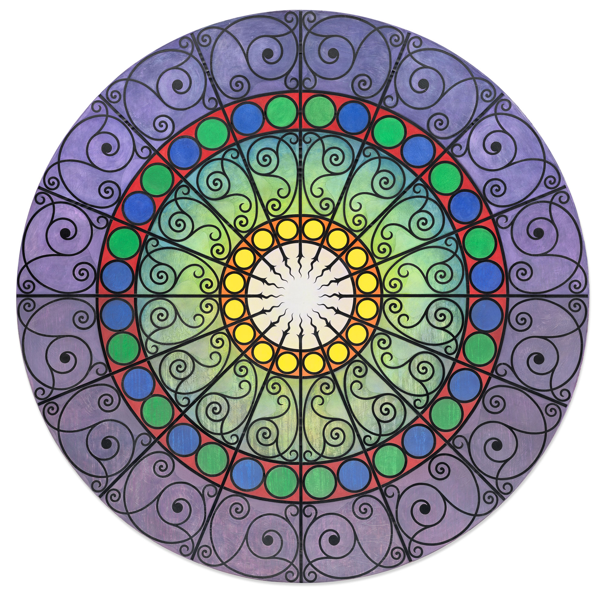 <p><strong>PHILIP TAAFFE</strong> <em>Rosette</em>, 1987</p>