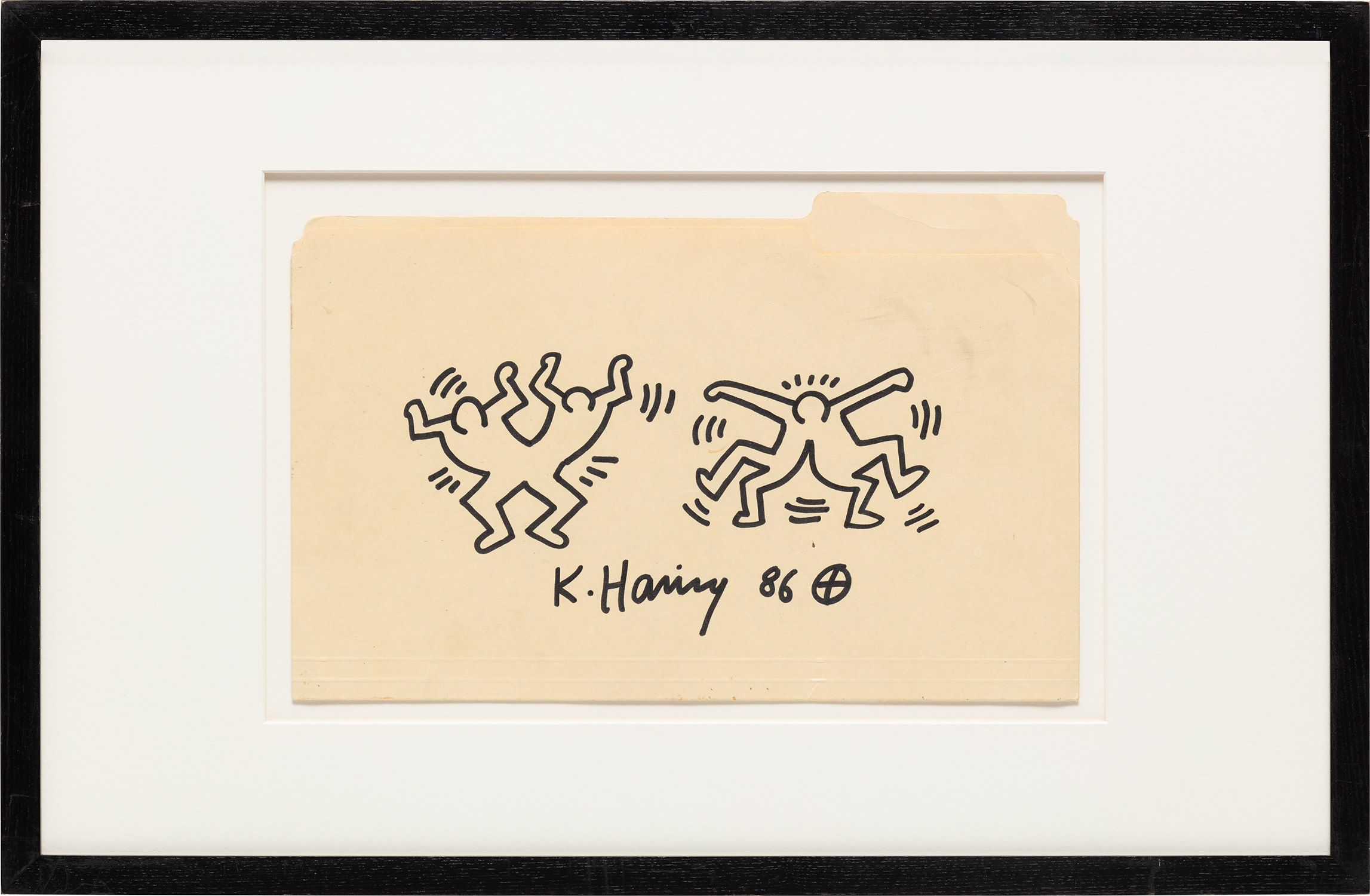 Santamaria 様用　日本未入荷keith haring Man cotton t-shirt with Keith Haring design front and back