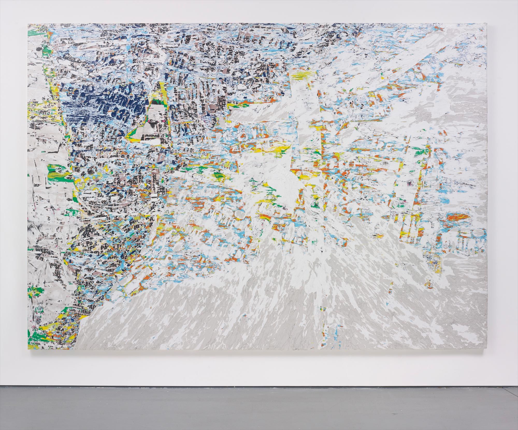 <b>MARK BRADFORD</b> <i>Biting the Book,</i> 2013