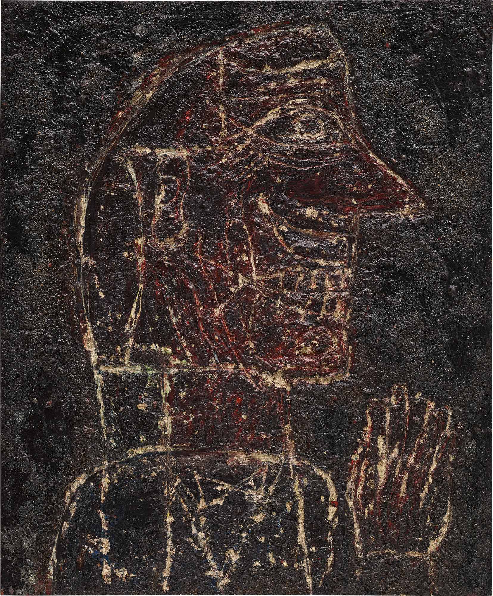 <b>JEAN DUBUFFET<i> </i></b><i>Profil Genre Azt&#232;que</i>, 1945