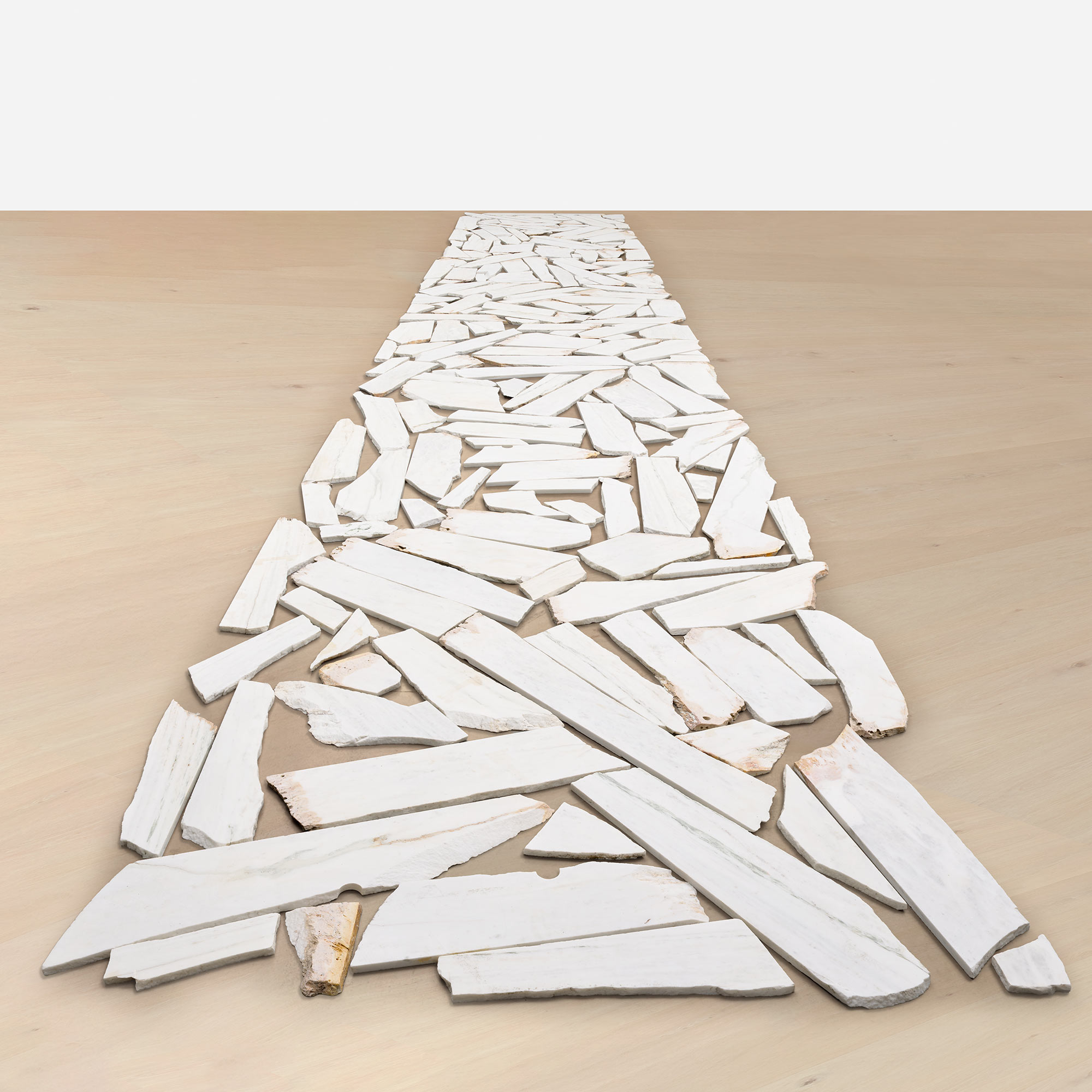 <p><strong>RICHARD LONG</strong> <em>Pendeli Marble Line</em>, £60,000–80,000</p>