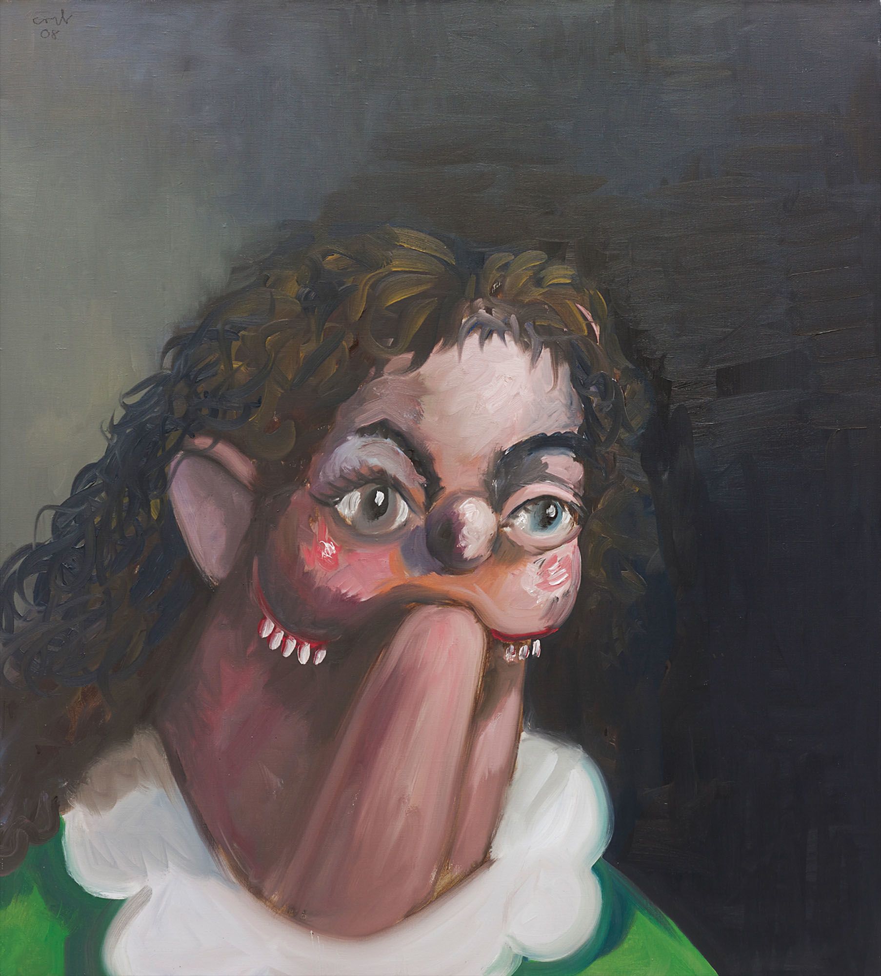 <b>GEORGE CONDO</b> <i>Smiling Young Woman,</i> 2008