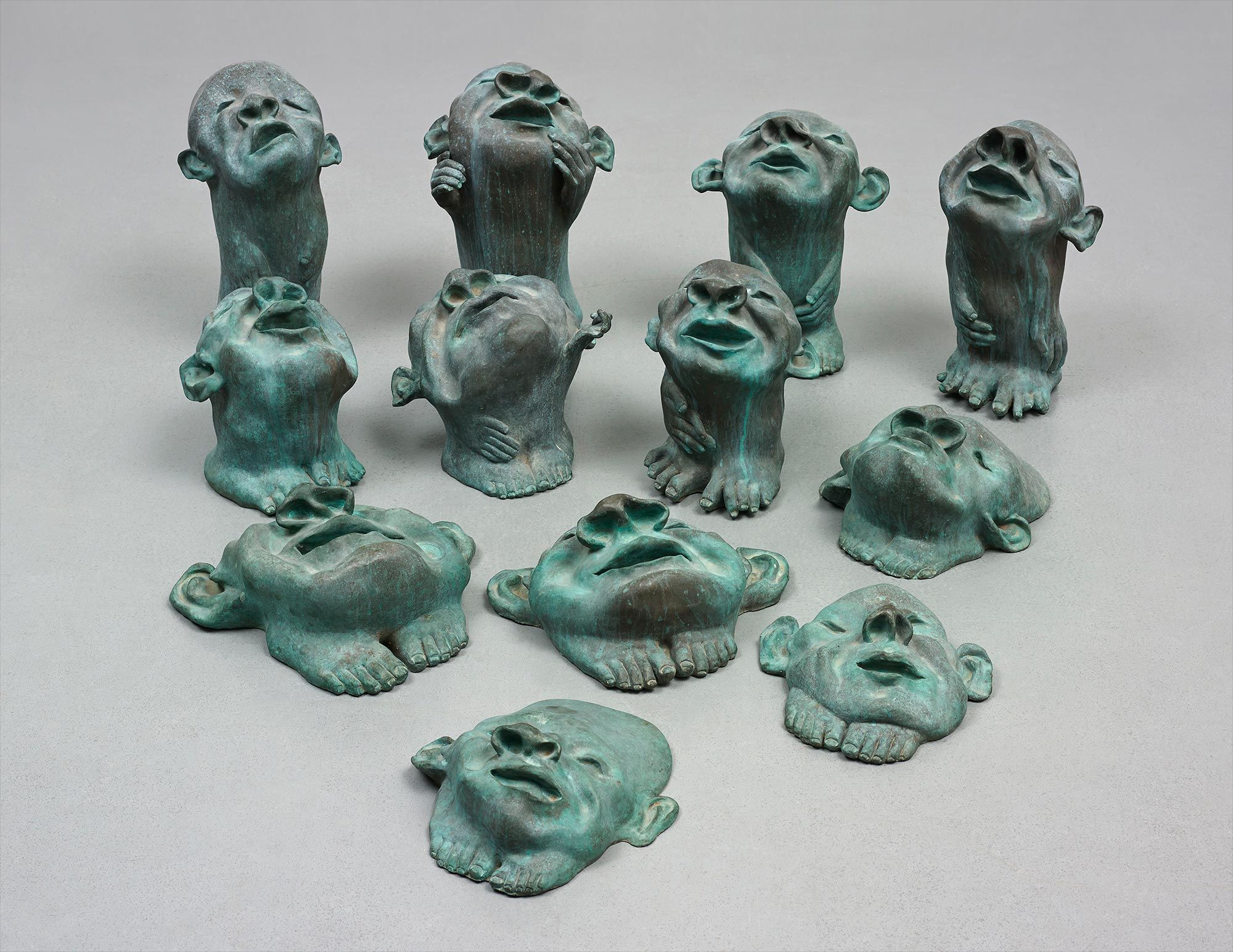 <b>FANG LIJUN</b> <i>Nature Group (12 sculptures) </i>