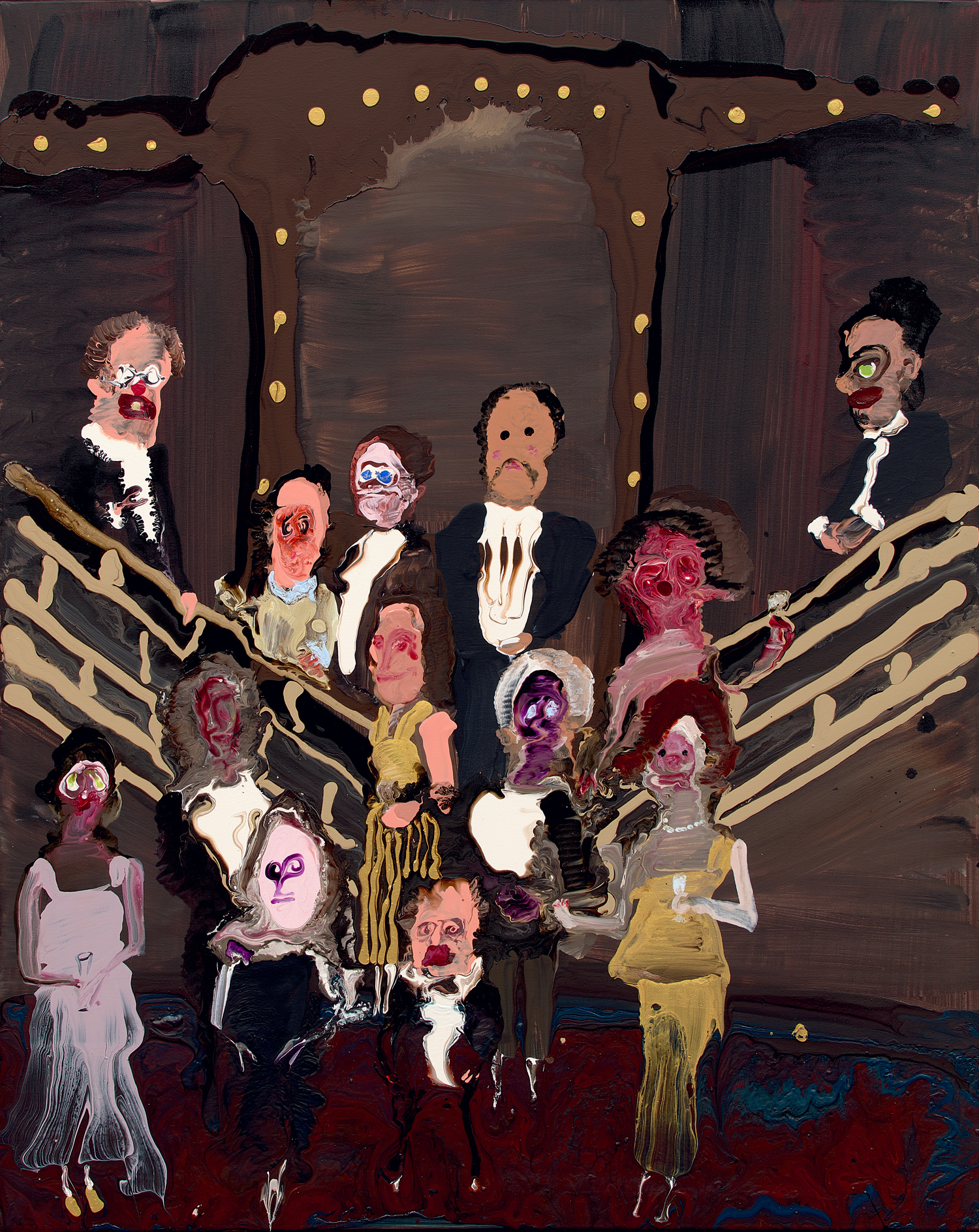 <p><strong>GENIEVE FIGGIS</strong> <em>Group Portrait on the stairs</em>, 2018</p>