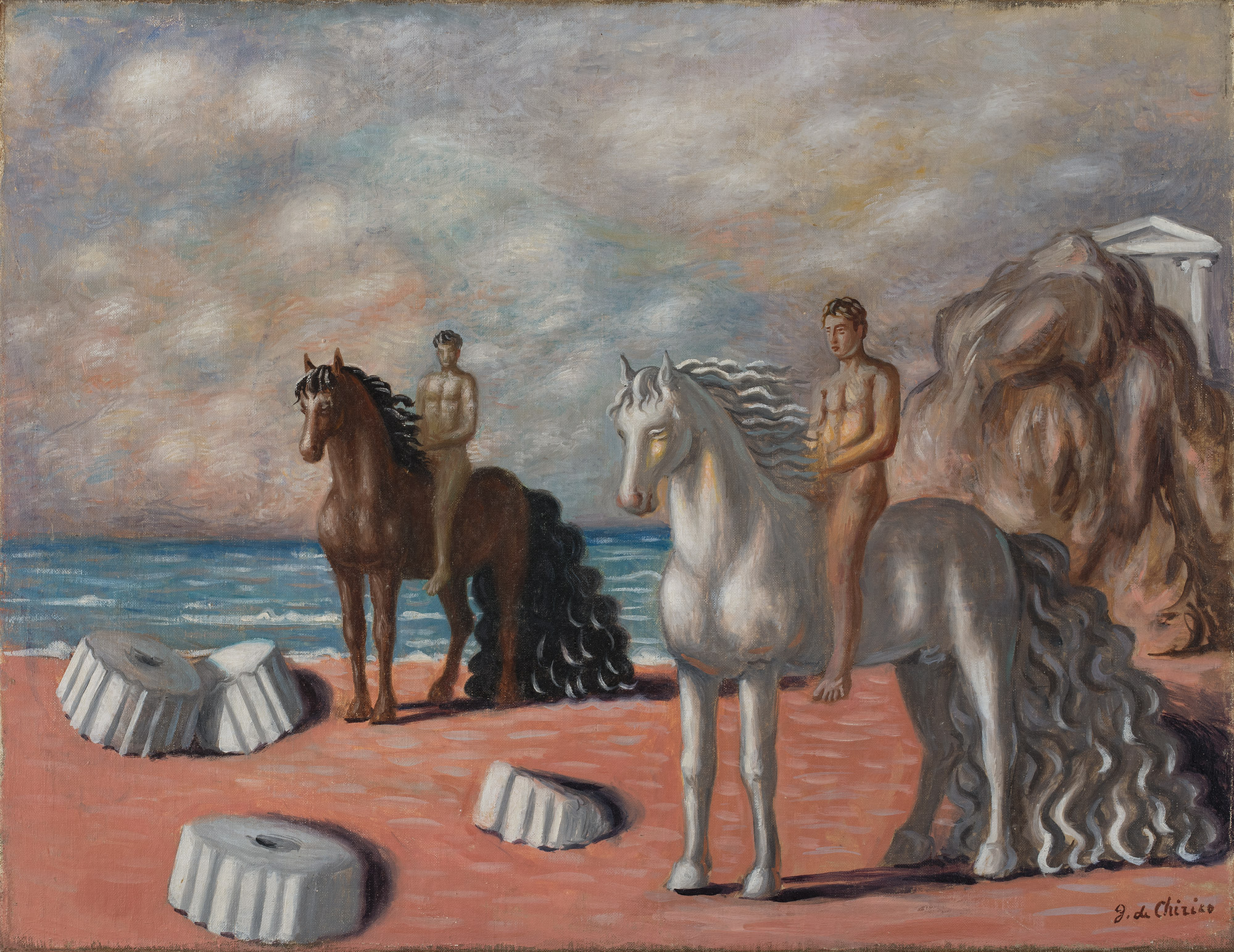<p><strong>GIORGIO DE CHIRICO</strong> <em>Dioscuri</em>, 1933-34</p>