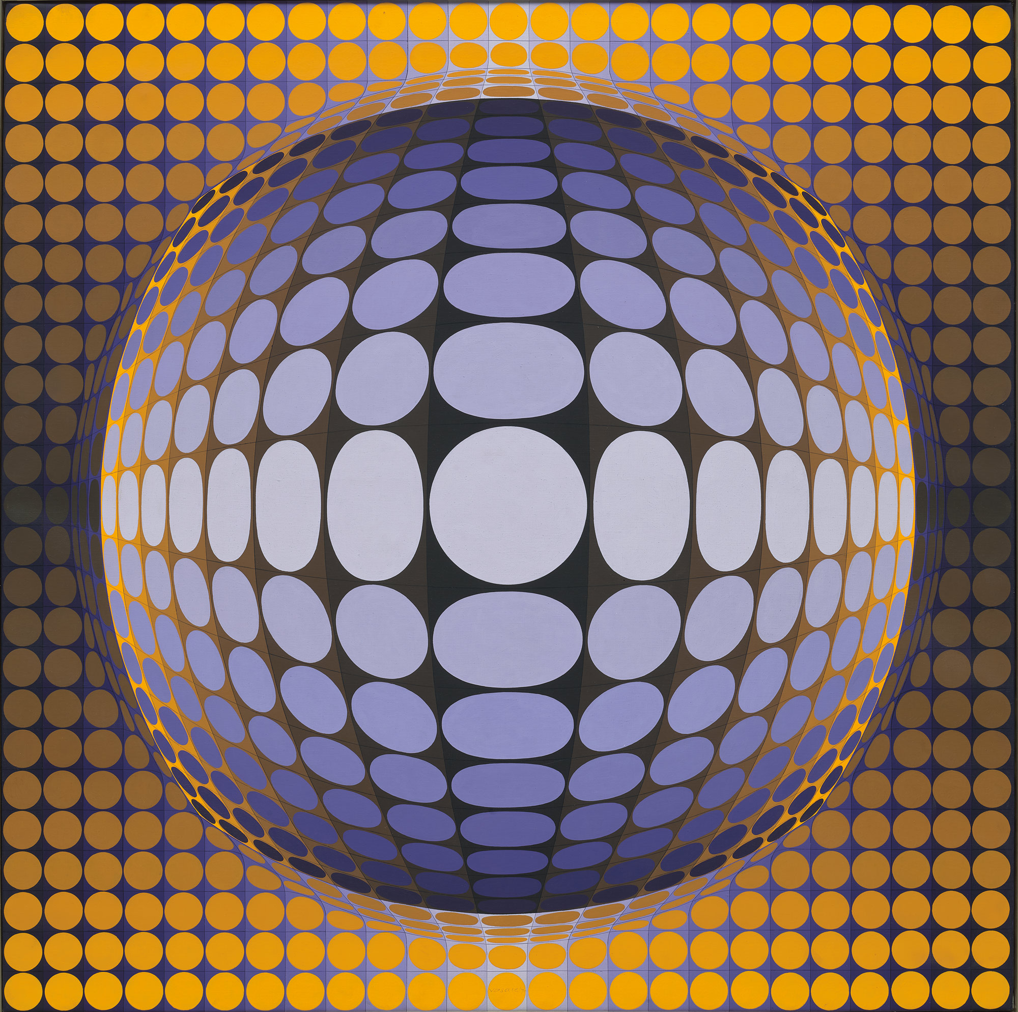 <p><strong>VICTOR VASARELY </strong><em>Zet Ton</em>, 1970 – 1973</p>