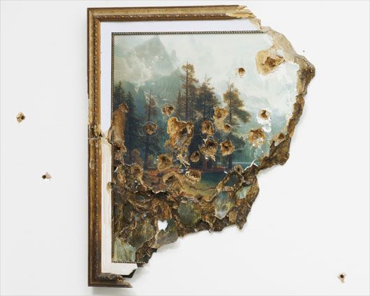 <b>VALERIE HEGARTY</b><i> Bierstadt with Holes</i>, 2007