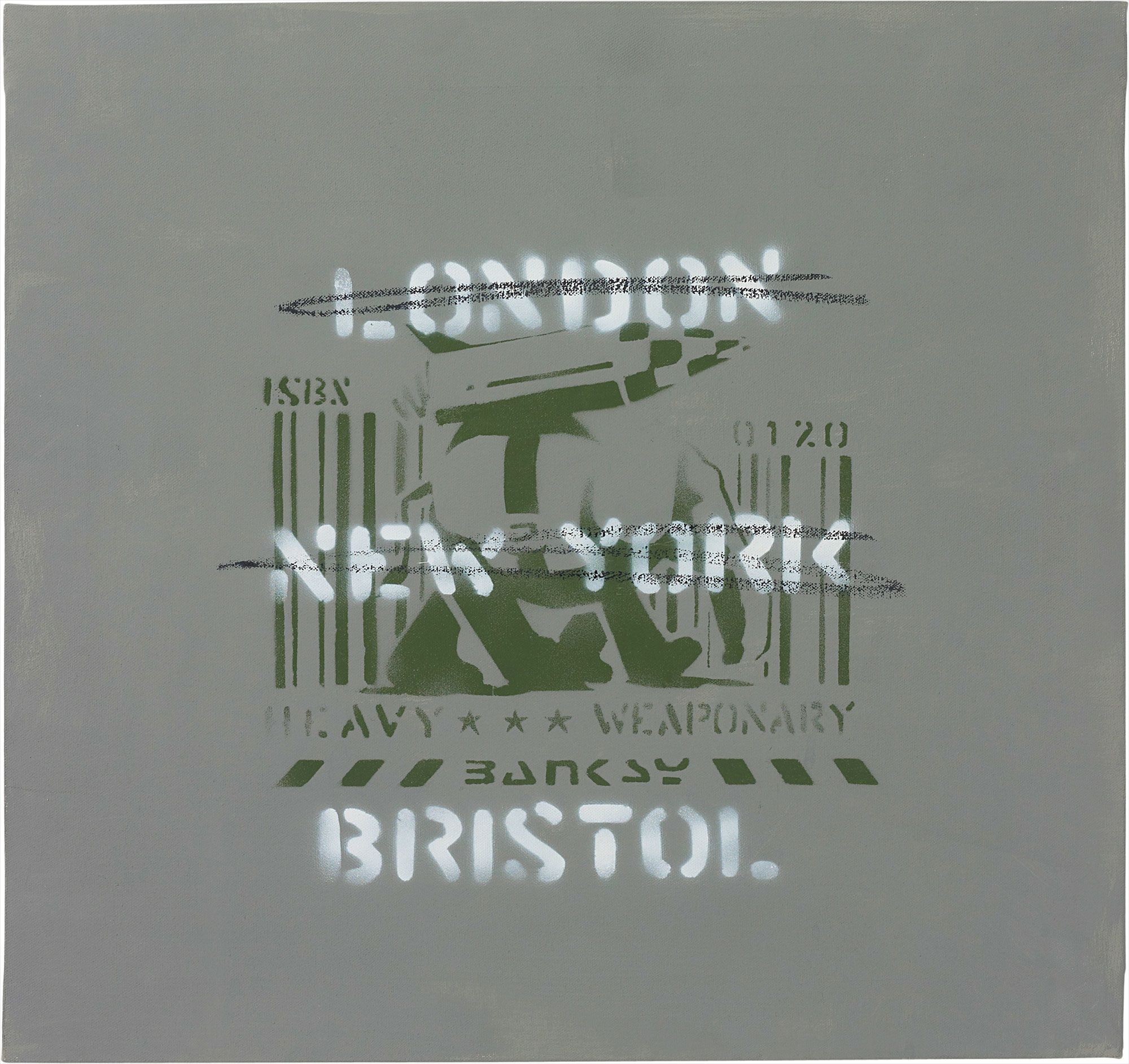 <b>BANKSY</b> <i>London, New York, Bristol (Heavy Weaponry)</i>, 2000