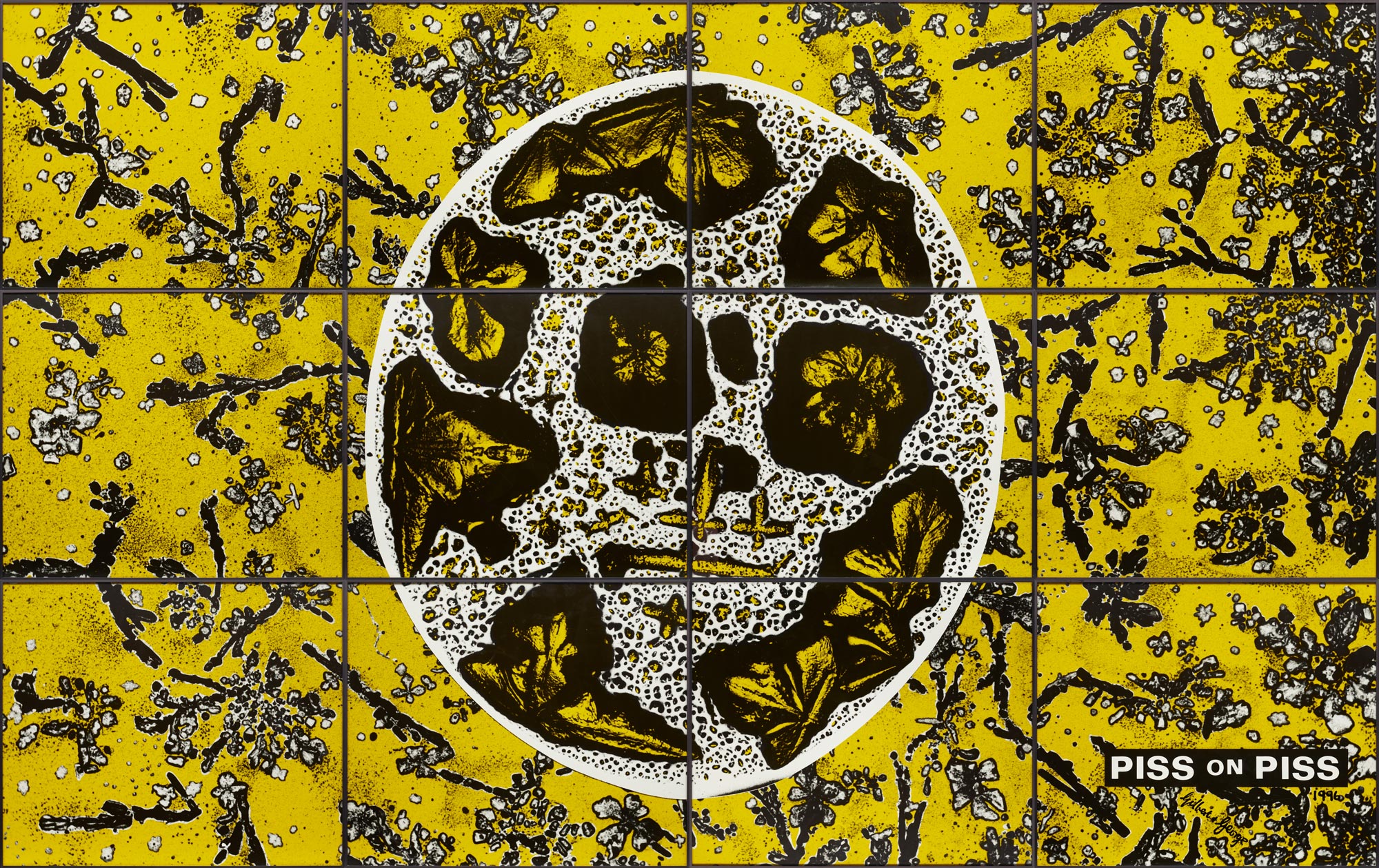 <p><strong>GILBERT & GEORGE</strong><em> Piss on Piss</em>, 1996</p>