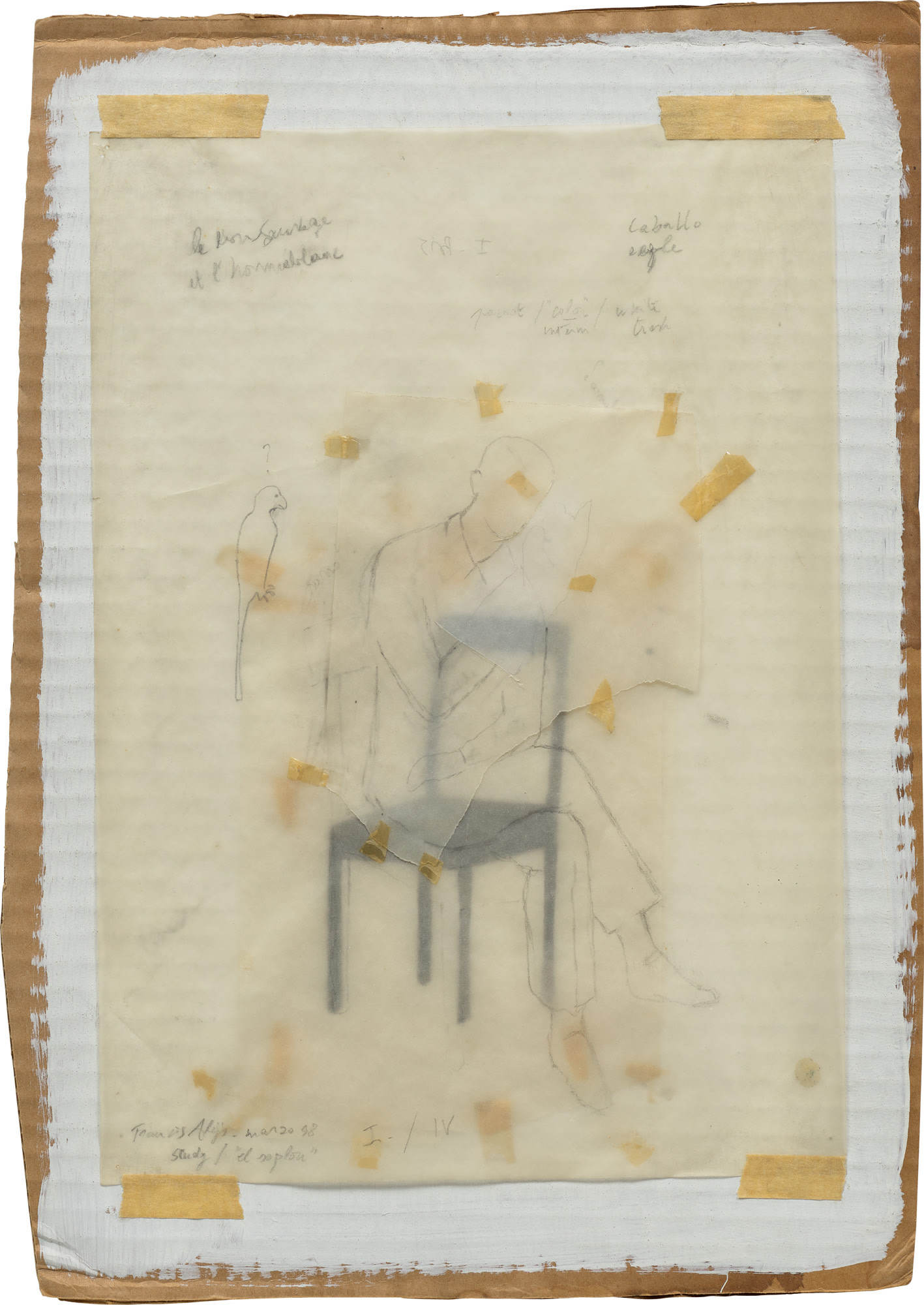 <p><strong>FRANCIS AL&Yuml;S</strong> <em>Study for &quot;El Soplon&quot;</em>, 1997</p>
