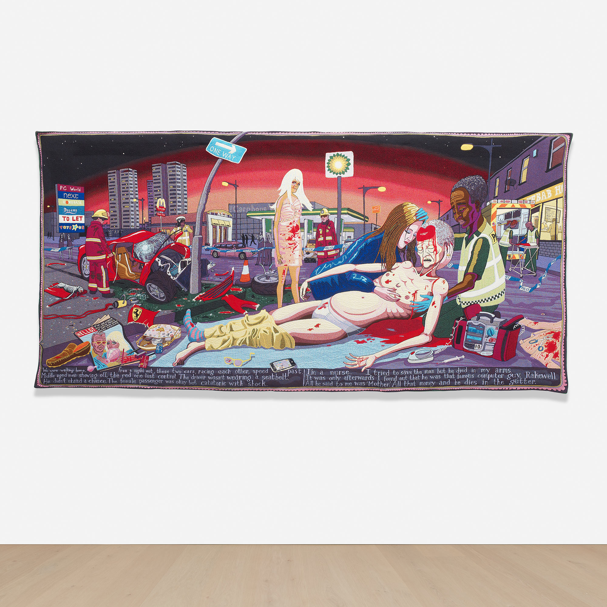 <p><strong>GRAYSON PERRY</strong> <em>#Lamentation,</em> &pound;60,000&ndash;80,000</p>
