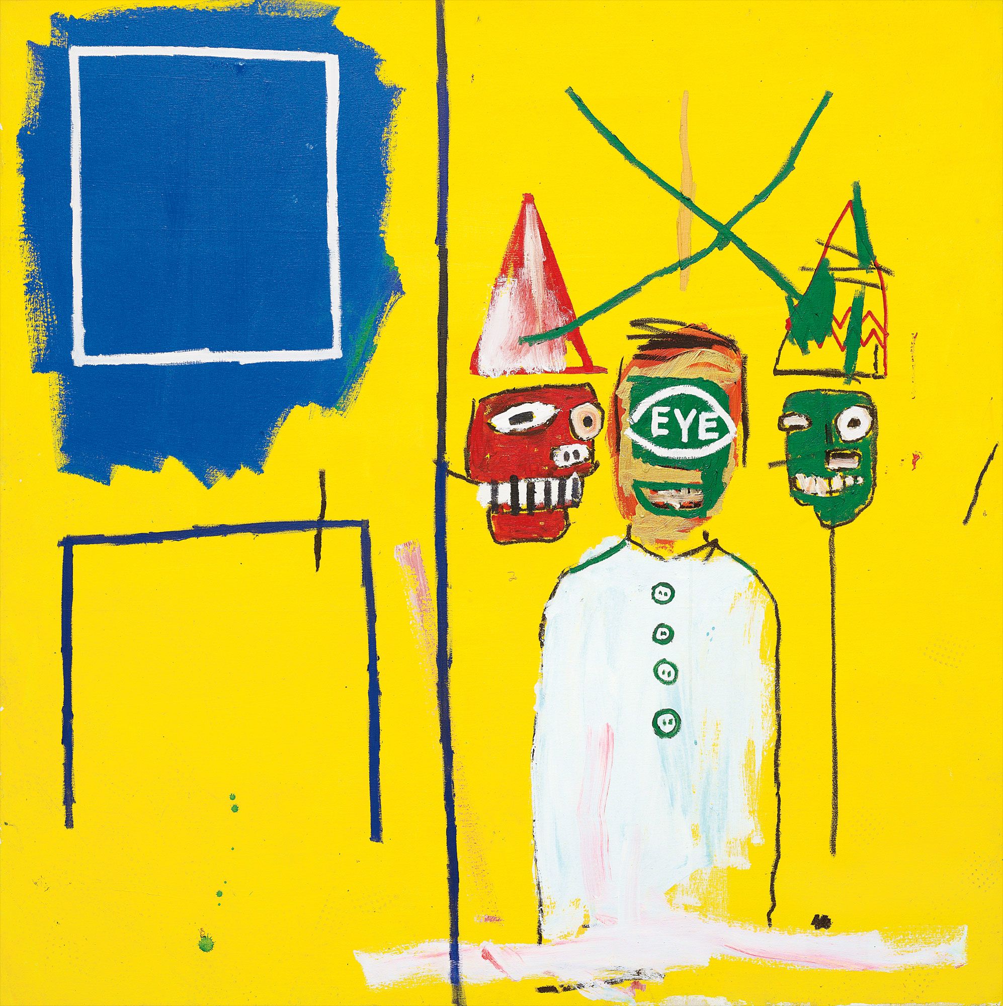 <b>JEAN-MICHEL BASQUIAT</b> <i>Three Pontificators</i>, 1984