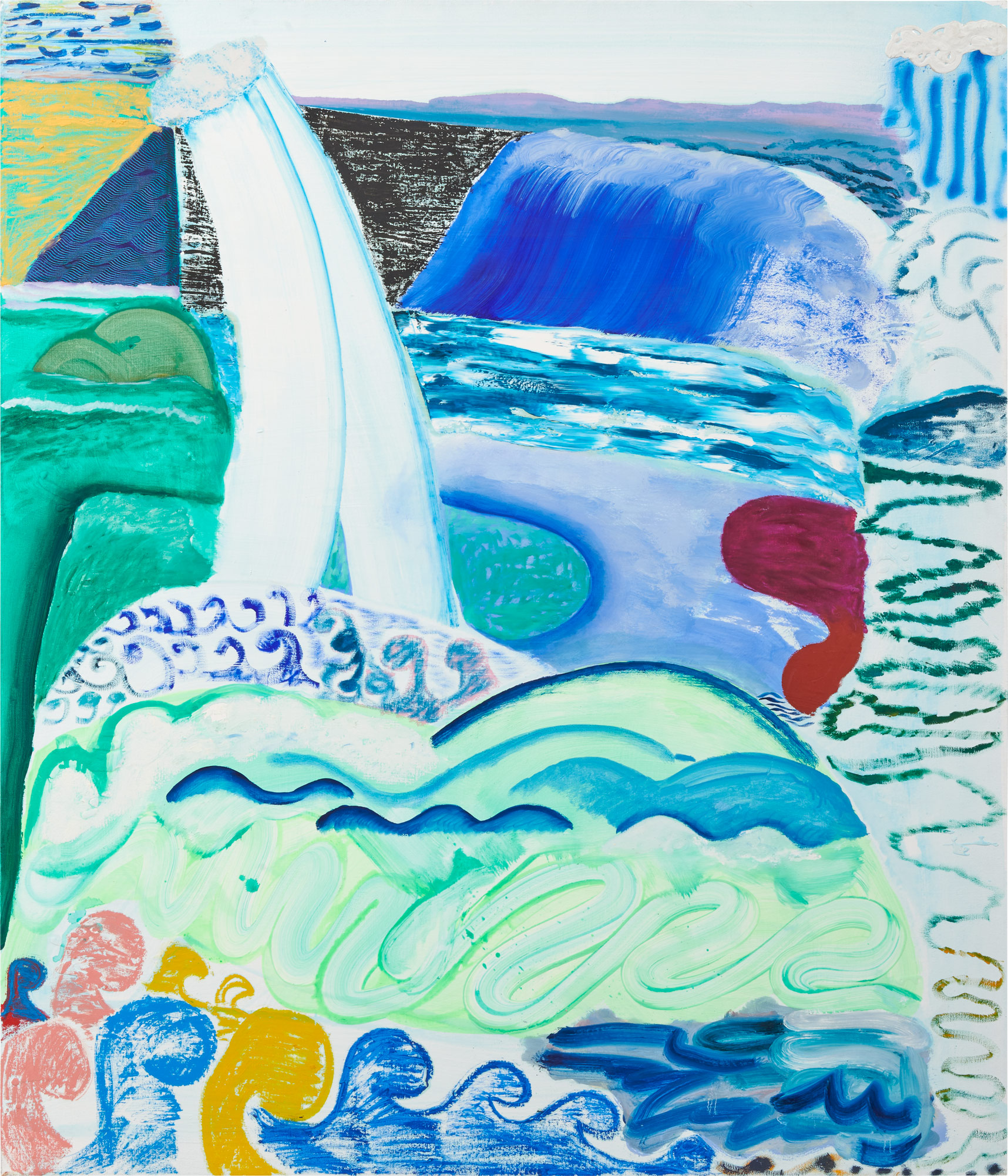 <p><strong>SHARA HUGHES</strong> <em>Wavy Navy</em>, 2015</p>