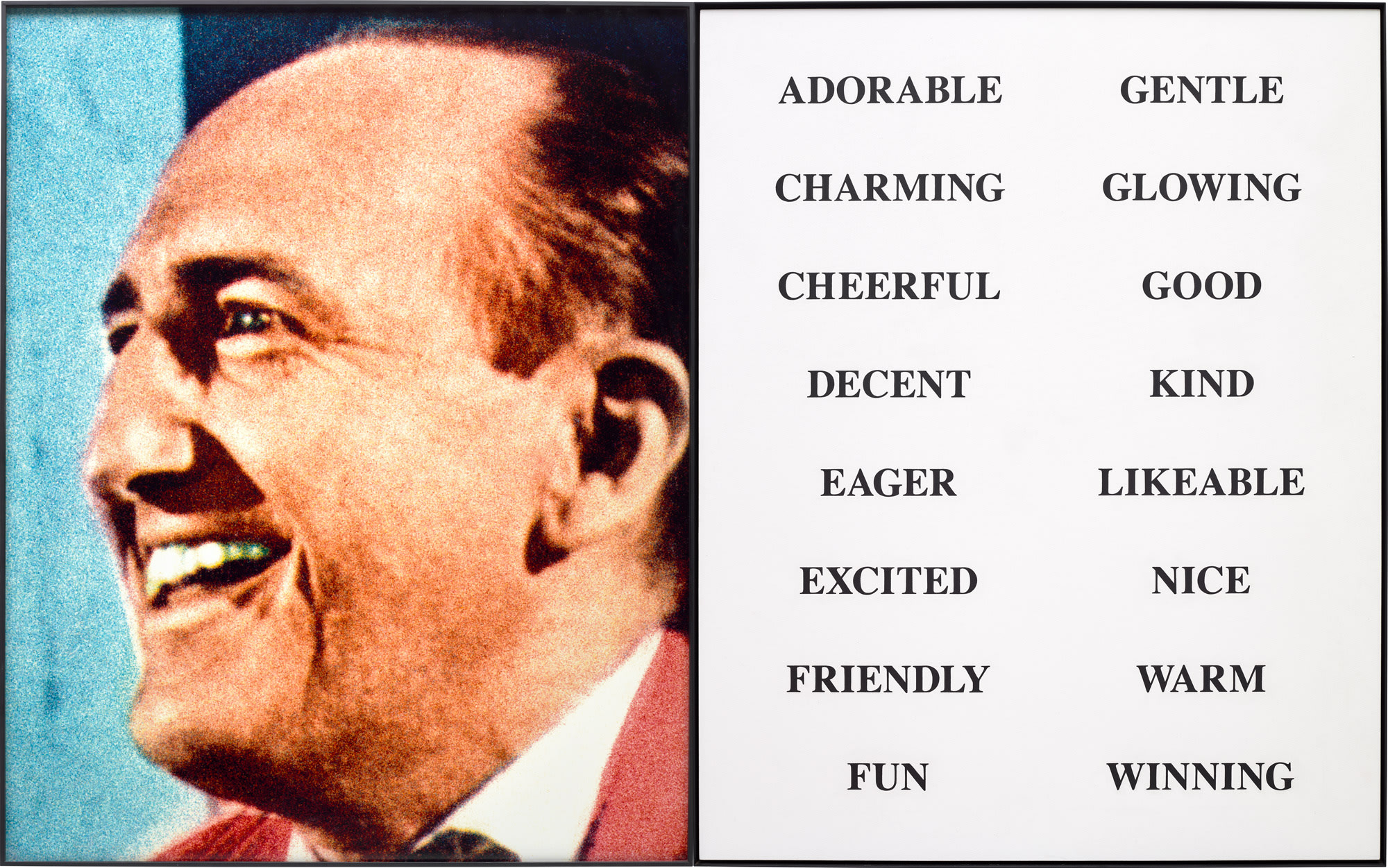 <p><strong>JOHN BALDESSARI</strong> <em>Prima Facie (Third State): From Adorable to Winning,</em> 2005</p>