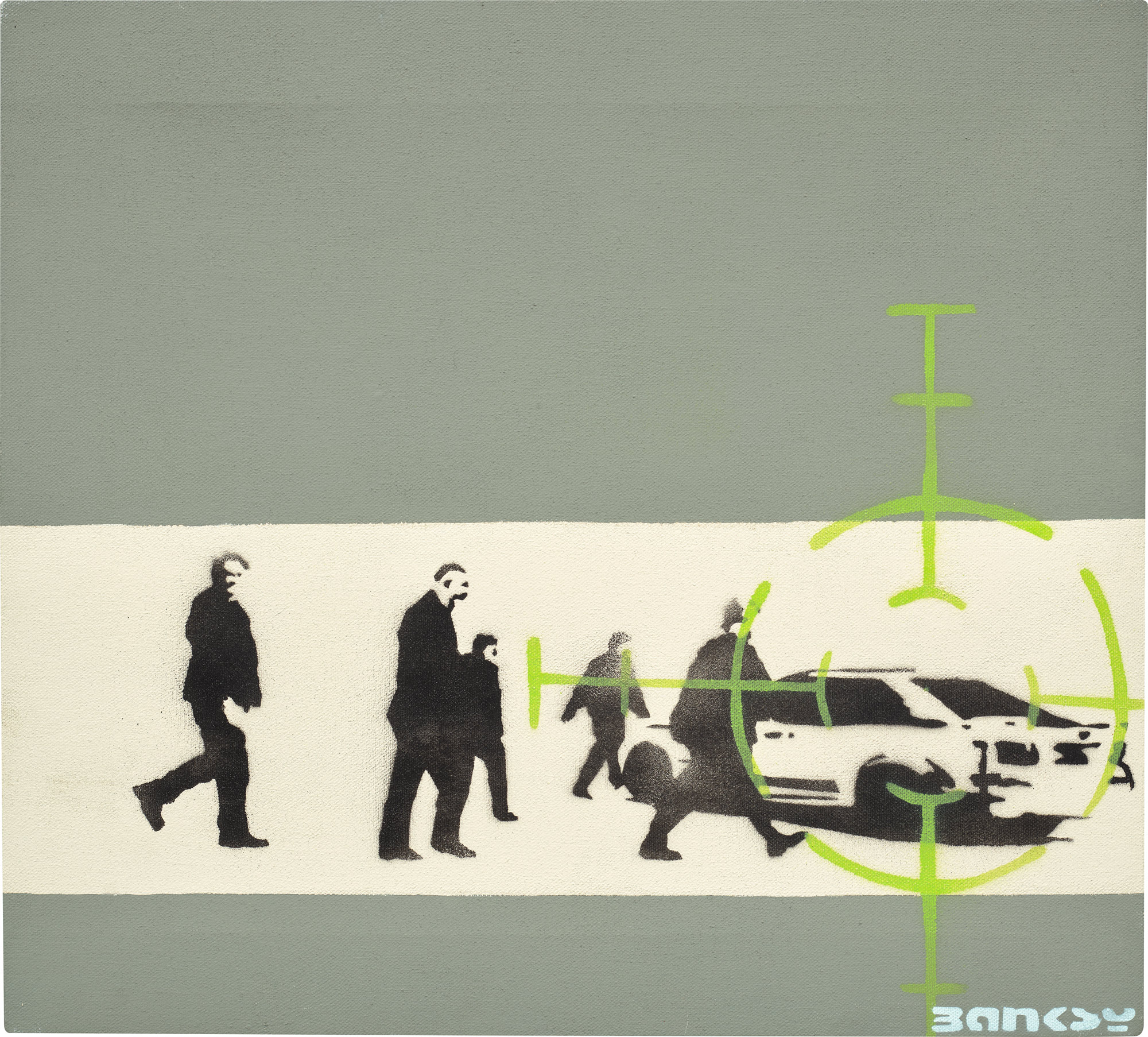 <p><strong>BANKSY</strong> <em>Precision Bombing, </em>2000</p>