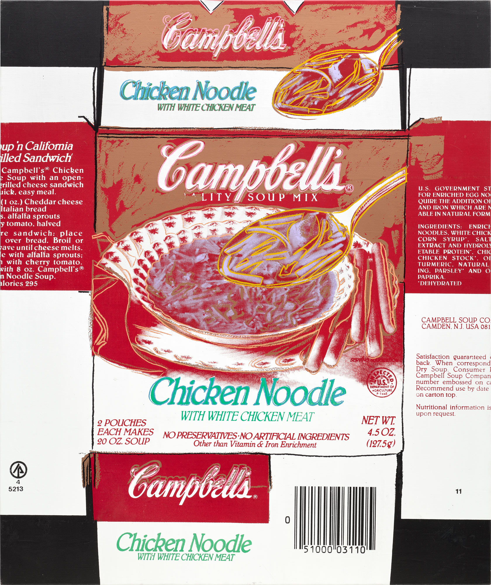 <p><strong>ANDY WARHOL</strong> <em>Campbell&#39;s Soup</em>, 1986</p>
