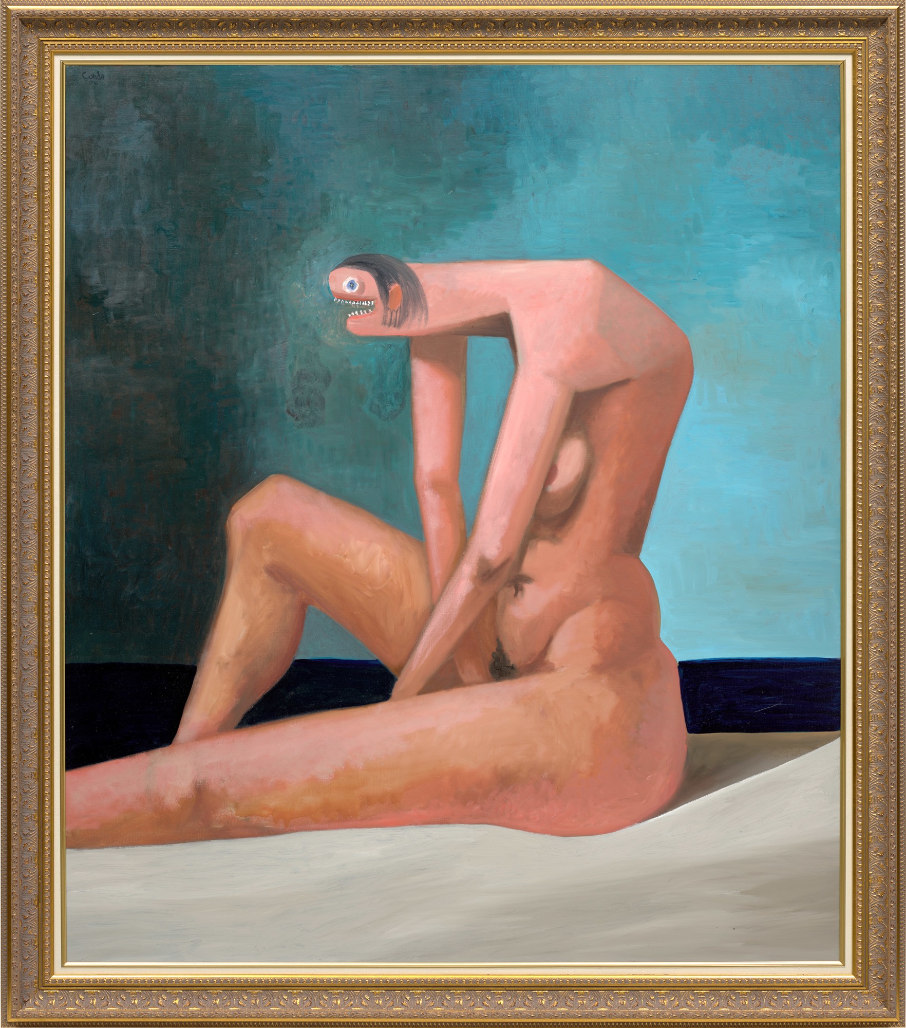 <p><strong>GEORGE CONDO</strong> <em>Seated Bather</em>, 2005</p>
