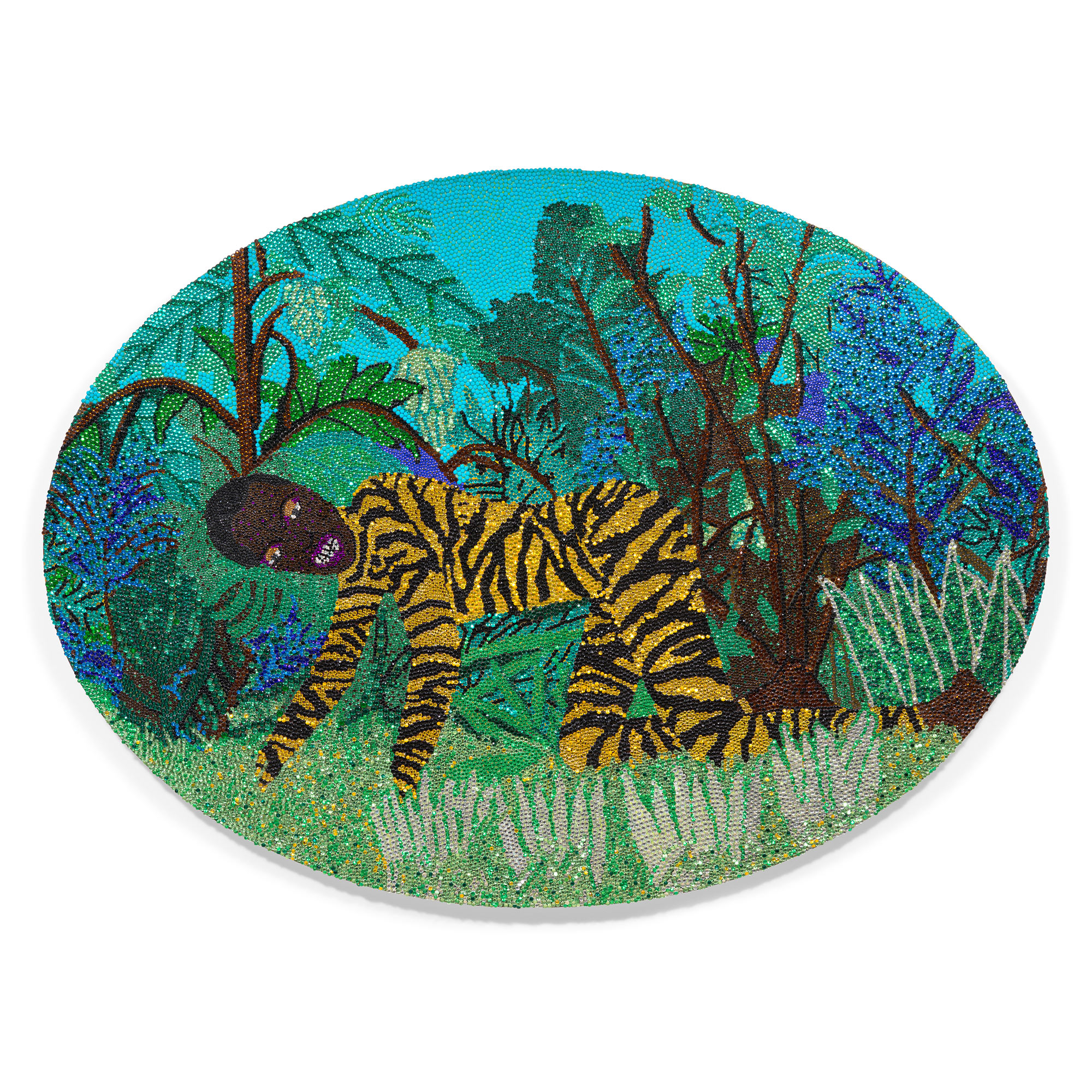 <p><strong>MICKALENE THOMAS</strong>&nbsp;<em>The Untamed in Rosseau,</em>&nbsp;2003</p>
