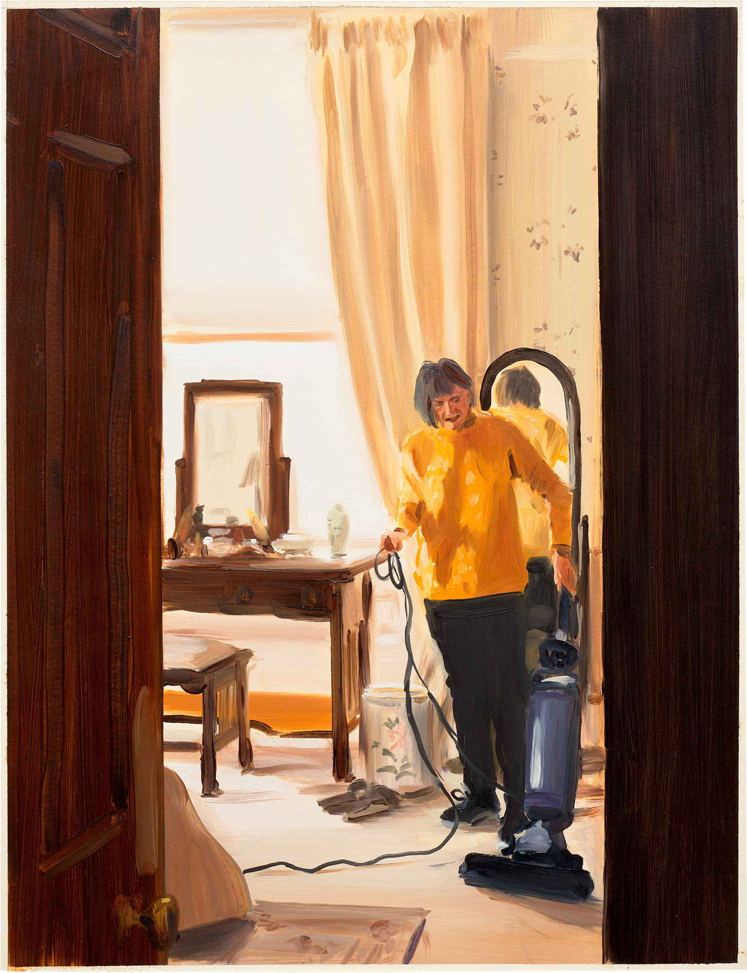 <p><strong>CAROLINE WALKER</strong> <em>Study for Hoovering, Morning, December</em>, 2020</p>
