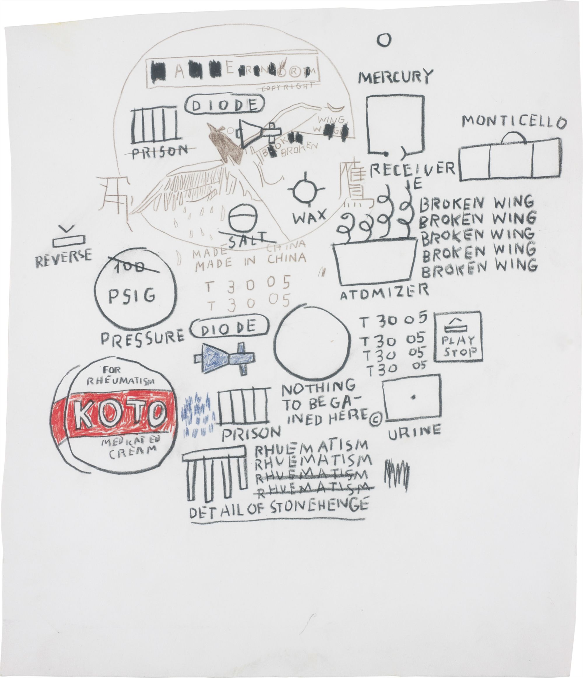 <b>JEAN-MICHEL BASQUIAT</b> <i>Untitled</i>, 1987