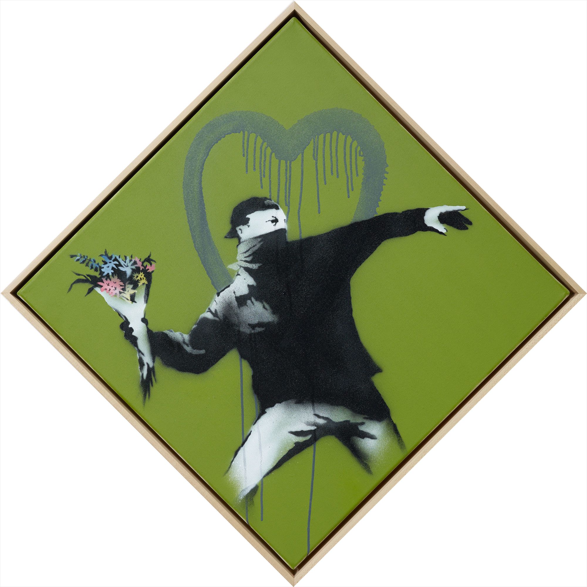 <b>BANKSY</b> <i>Love is in the Air,</i> 2011
