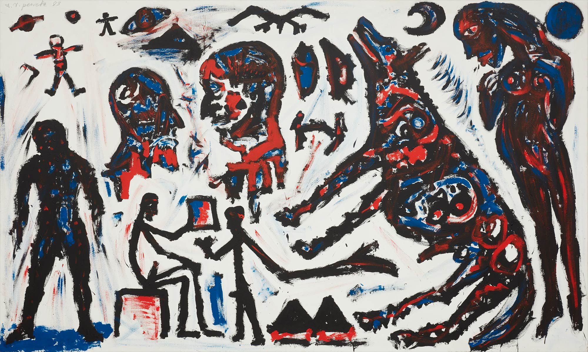 <b>A.R. PENCK</b> <i>Landung auf einem Planeten</i>, 1983