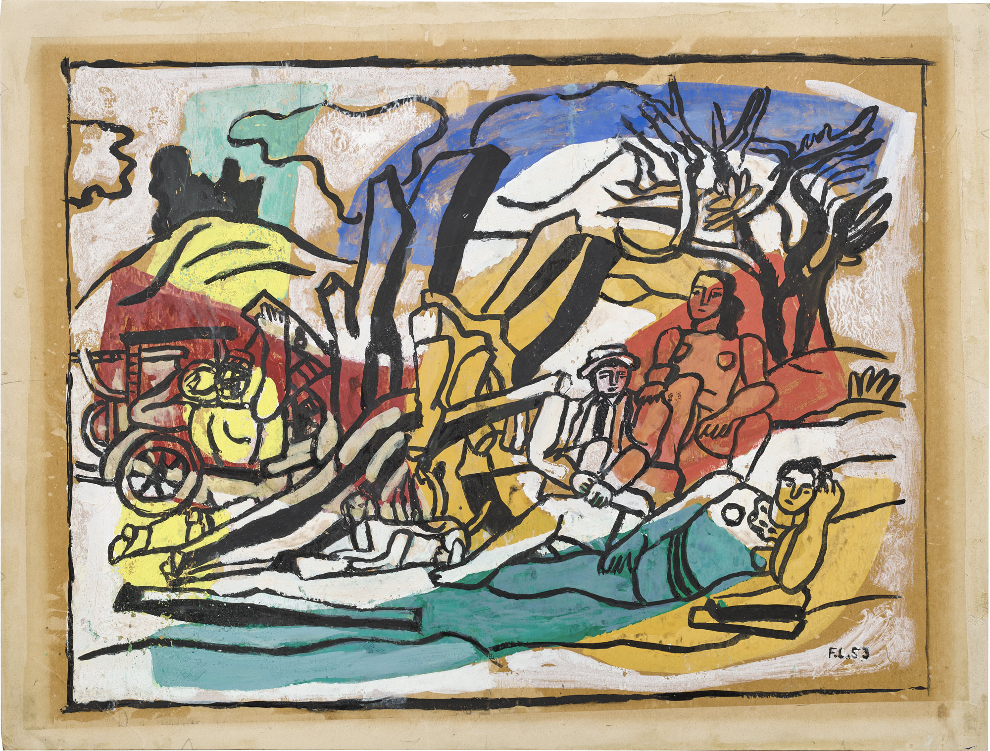 <p><strong>FERNAND L&Eacute;GER</strong> <em>La partie de campagne</em>, 1953</p>
