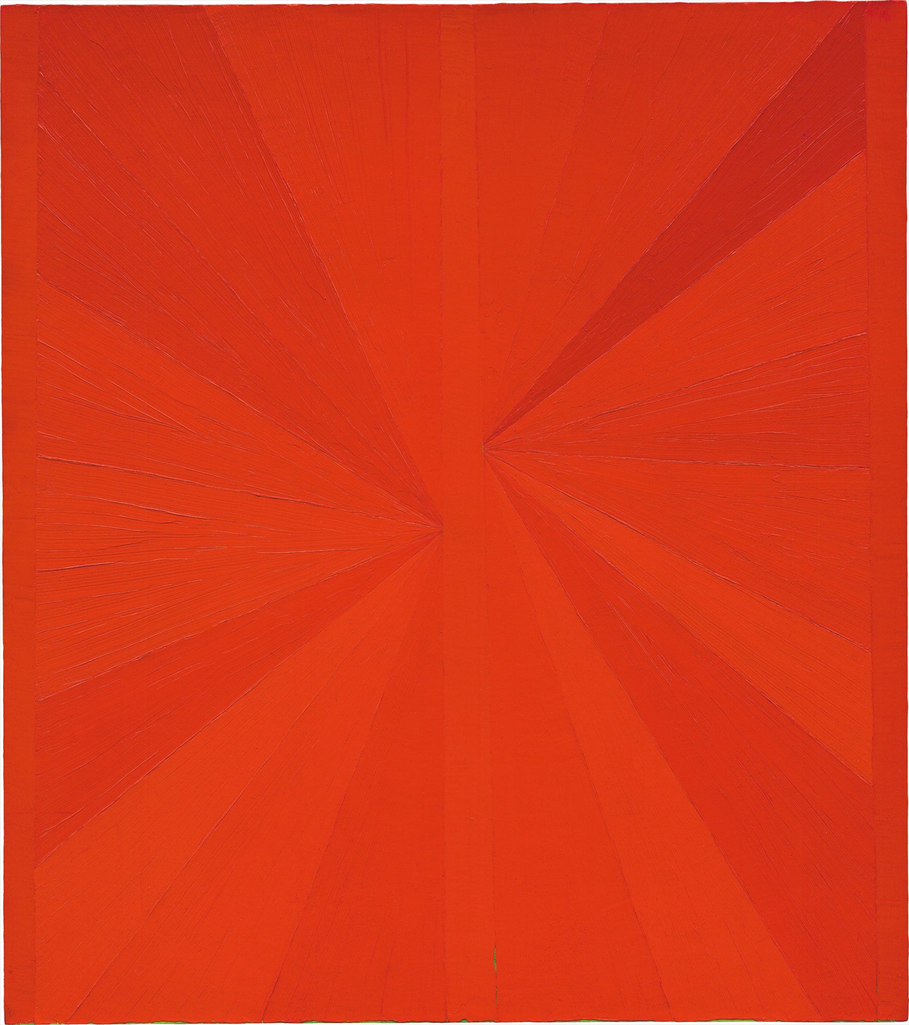 <b>MARK GROTJAHN</b> <i>Untitled (Orange Butterfly Over Green)</i>, 2003
