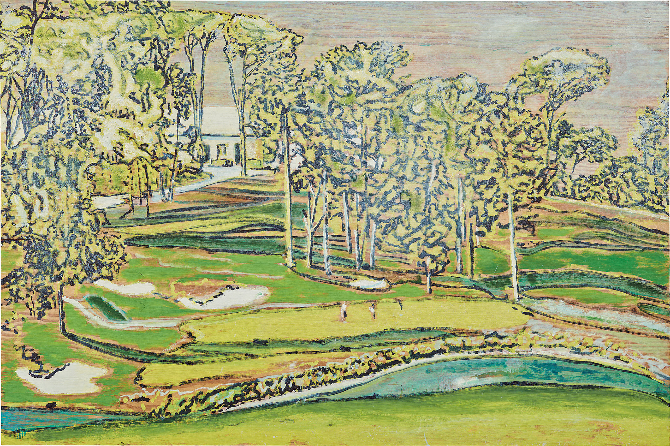 <b>PETER DOIG</b> <i>Palheiro (For: Zombie Golf)</i>, 1995