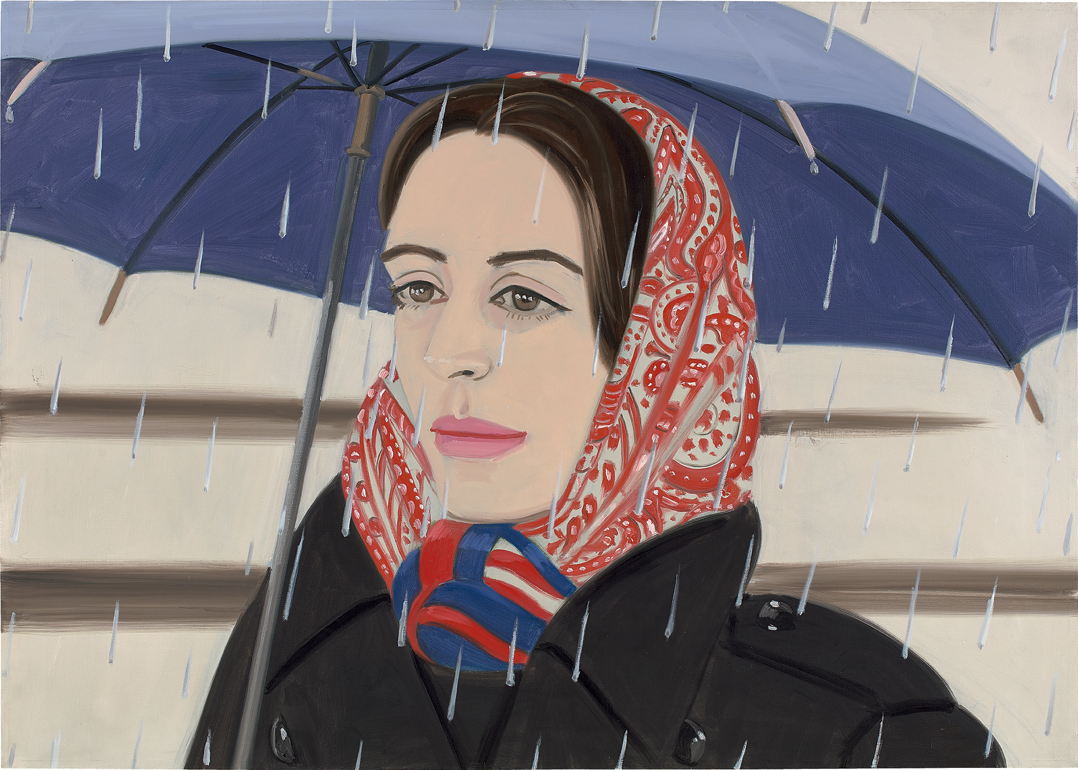 <p><strong>ALEX KATZ</strong> <em>Blue Umbrella I</em>, 1972 </p>