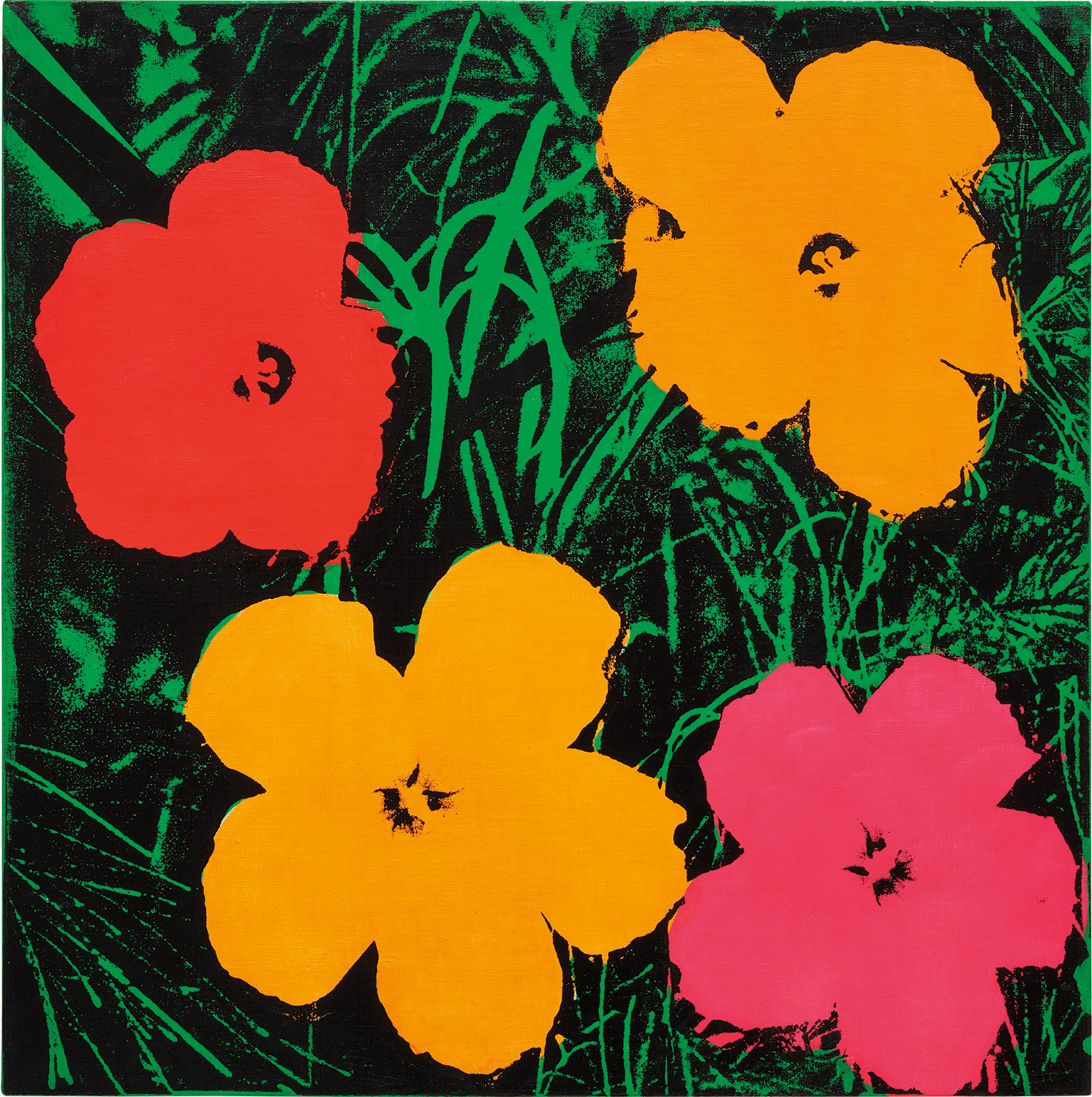 ANDY WARHOL、FLOWERS#2、希少画集画、新品高級額、額装付 ANDY WARHOL、FLOWERS#2、希少画集画、新品高級額、額装付