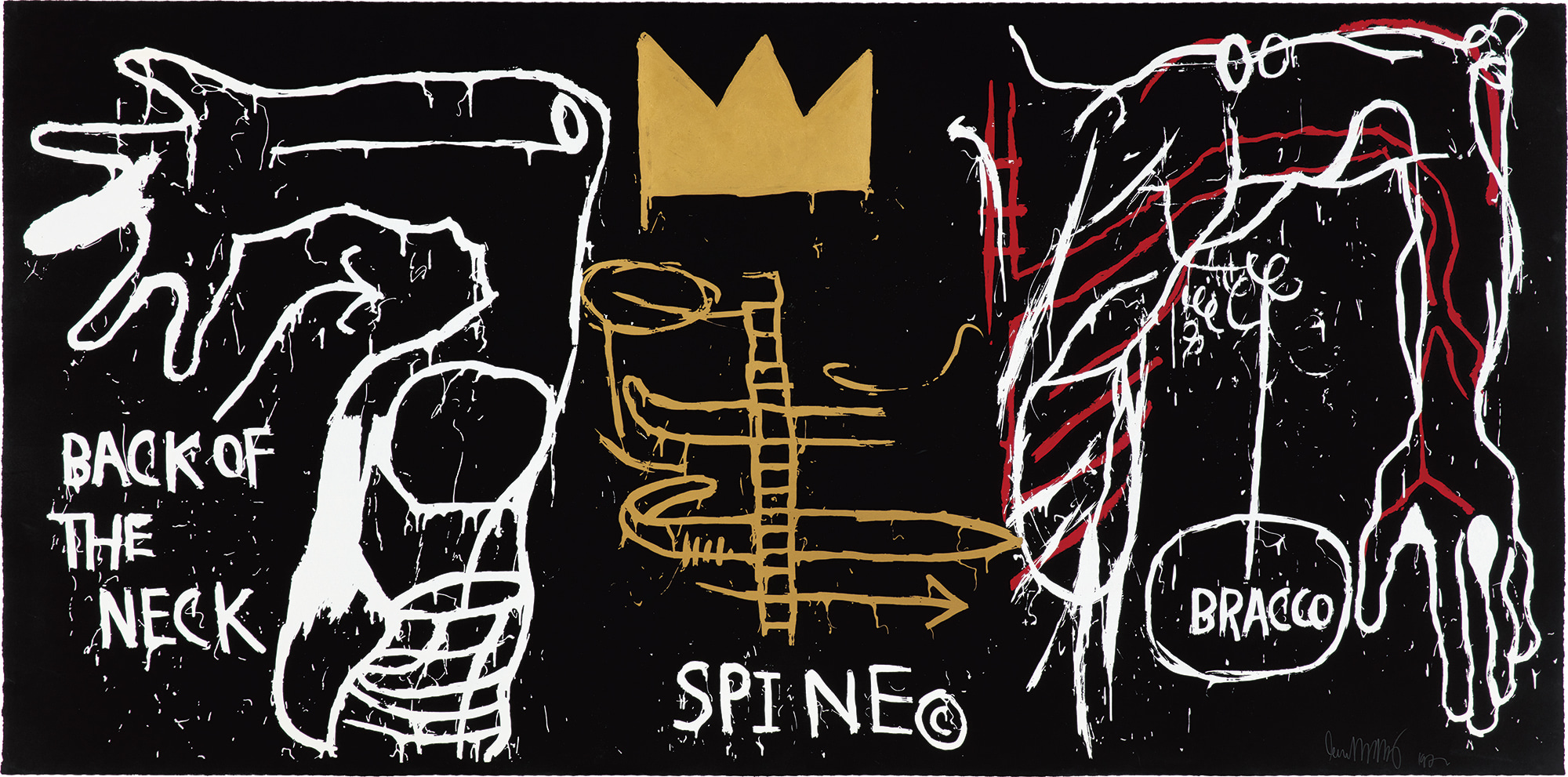 <p><strong>JEAN-MICHEL BASQUIAT </strong><em>Back of the Neck</em>, 1982</p>
