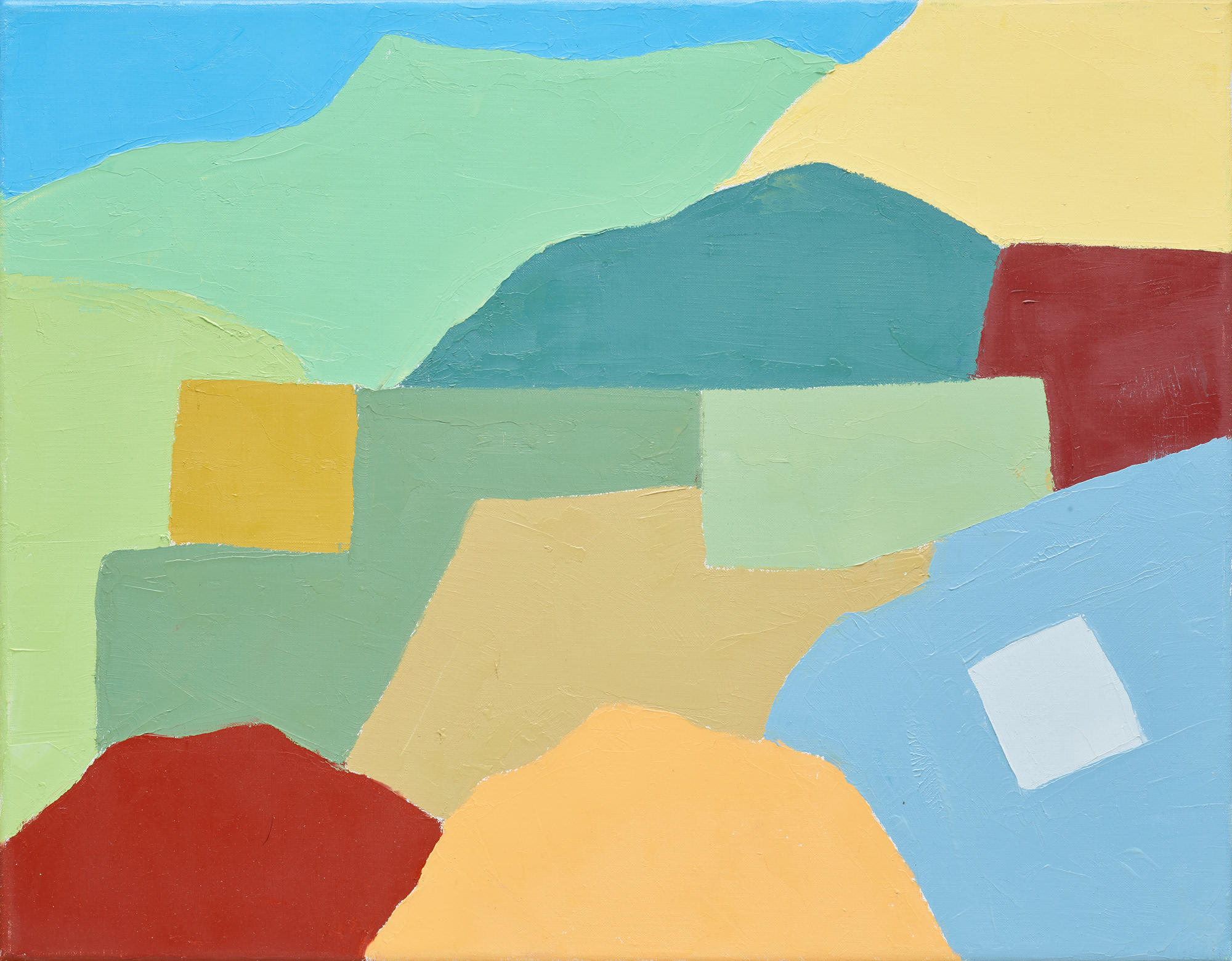 <p><strong>ETEL ADNAN</strong> <em>California #17</em>, 2013</p>
