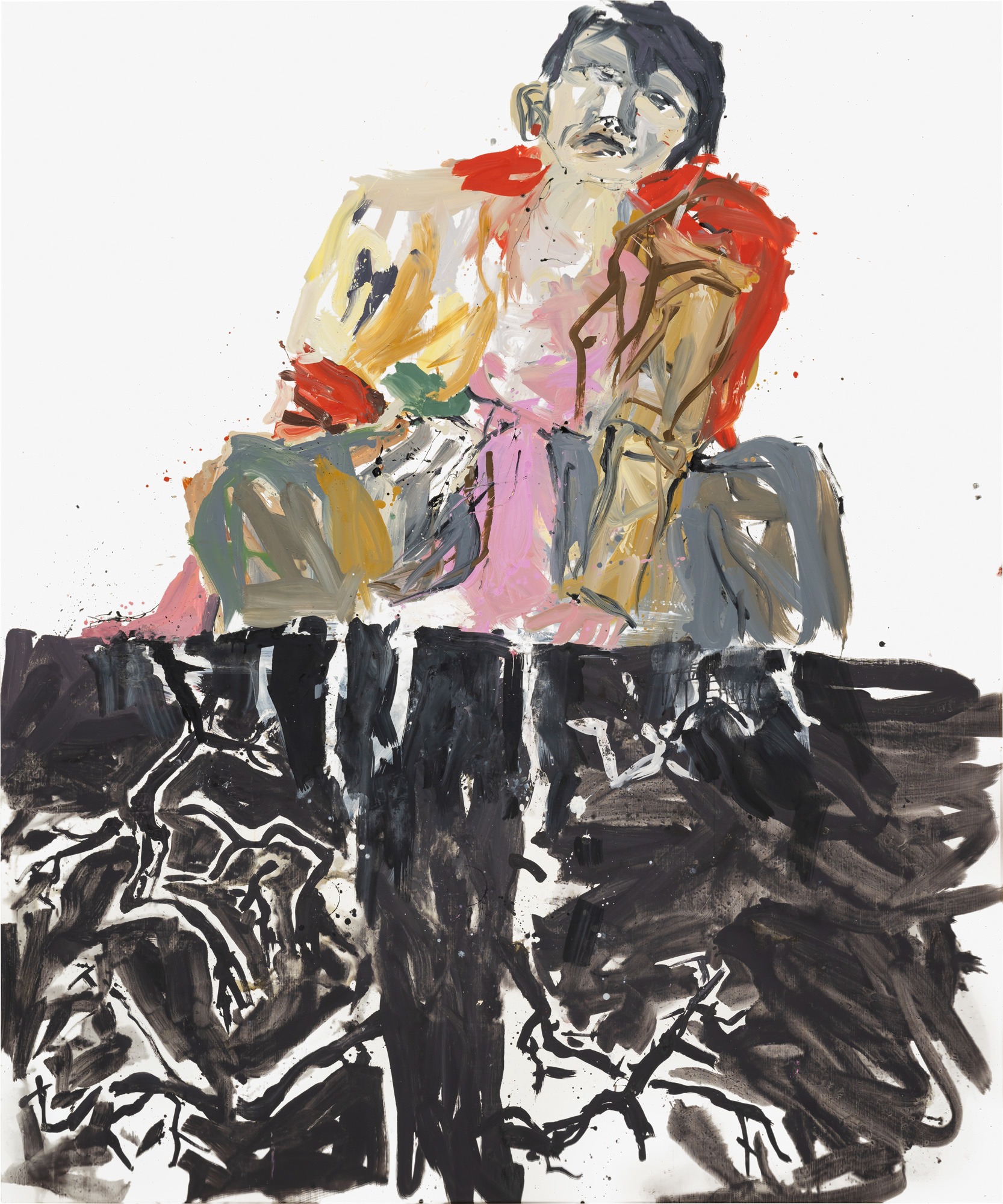 <p><strong>GEORG BASELITZ </strong><em>Ein Moderner Maler (Remix)</em>, 2007</p>