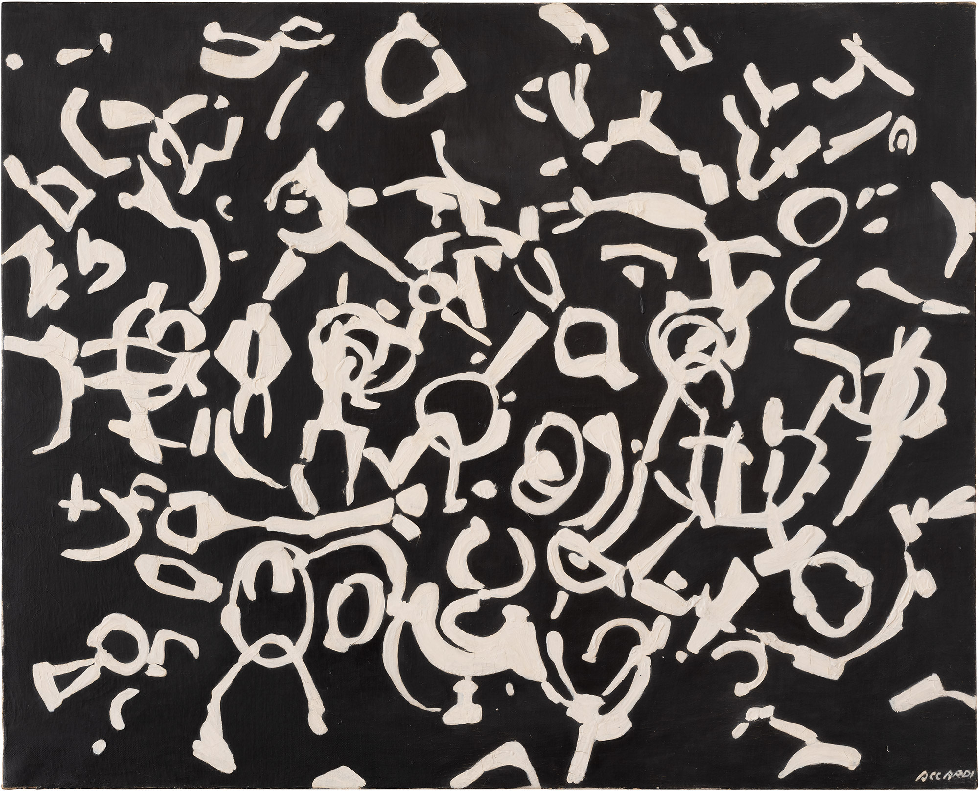 <p><strong>CARLA ACCARDI</strong> <em>Grigio (Ideogramma),</em> 1954</p>
