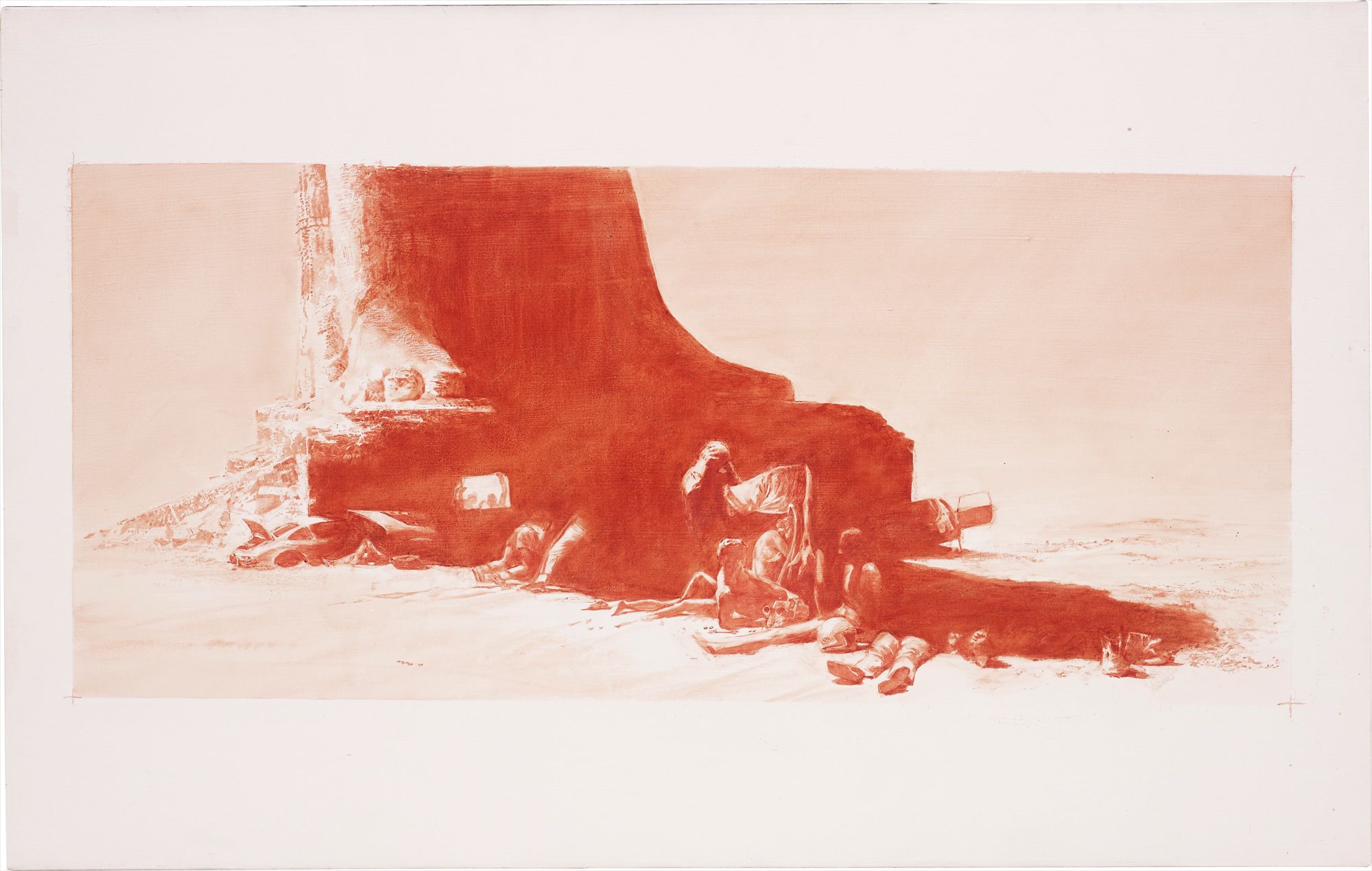<b>MARK TANSEY</b> <i>Study for Arrest,</i> 1989