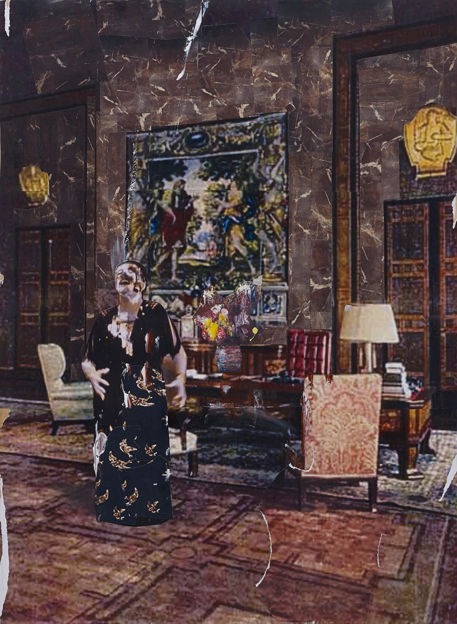 <b>ADRIAN GHENIE</b> <i>Study for Pie Fight Interior</i>, 2012