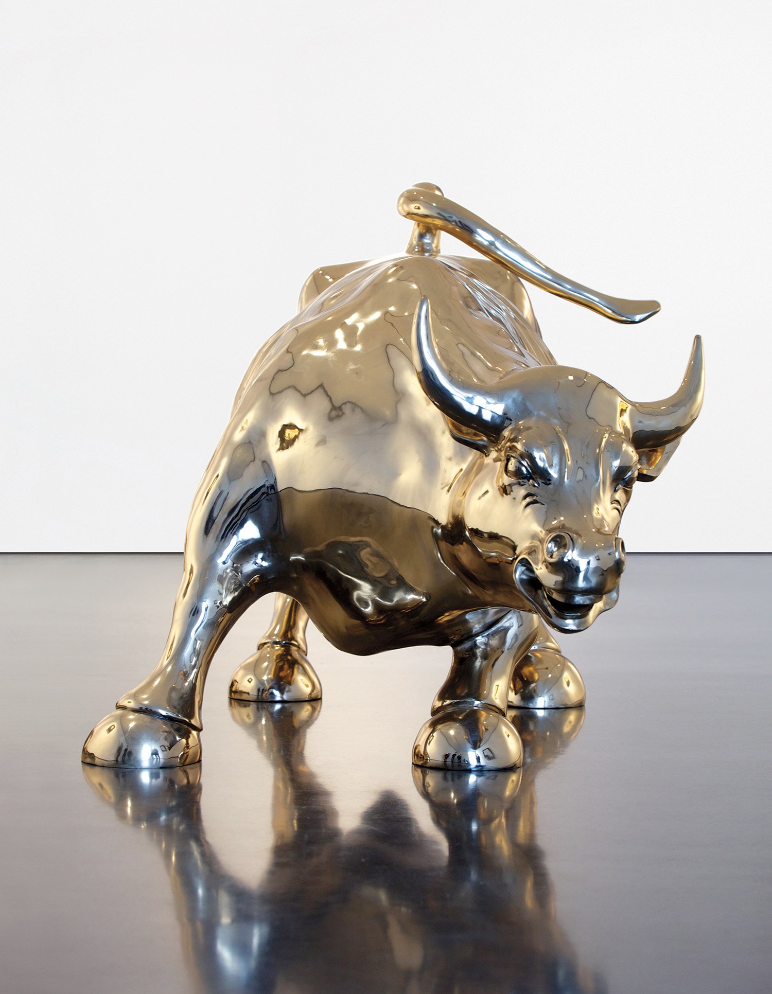 <b>ARTURO DI MODICA</b><i> Charging Bull</i>, conceived in 1987-89 and cast in 2017