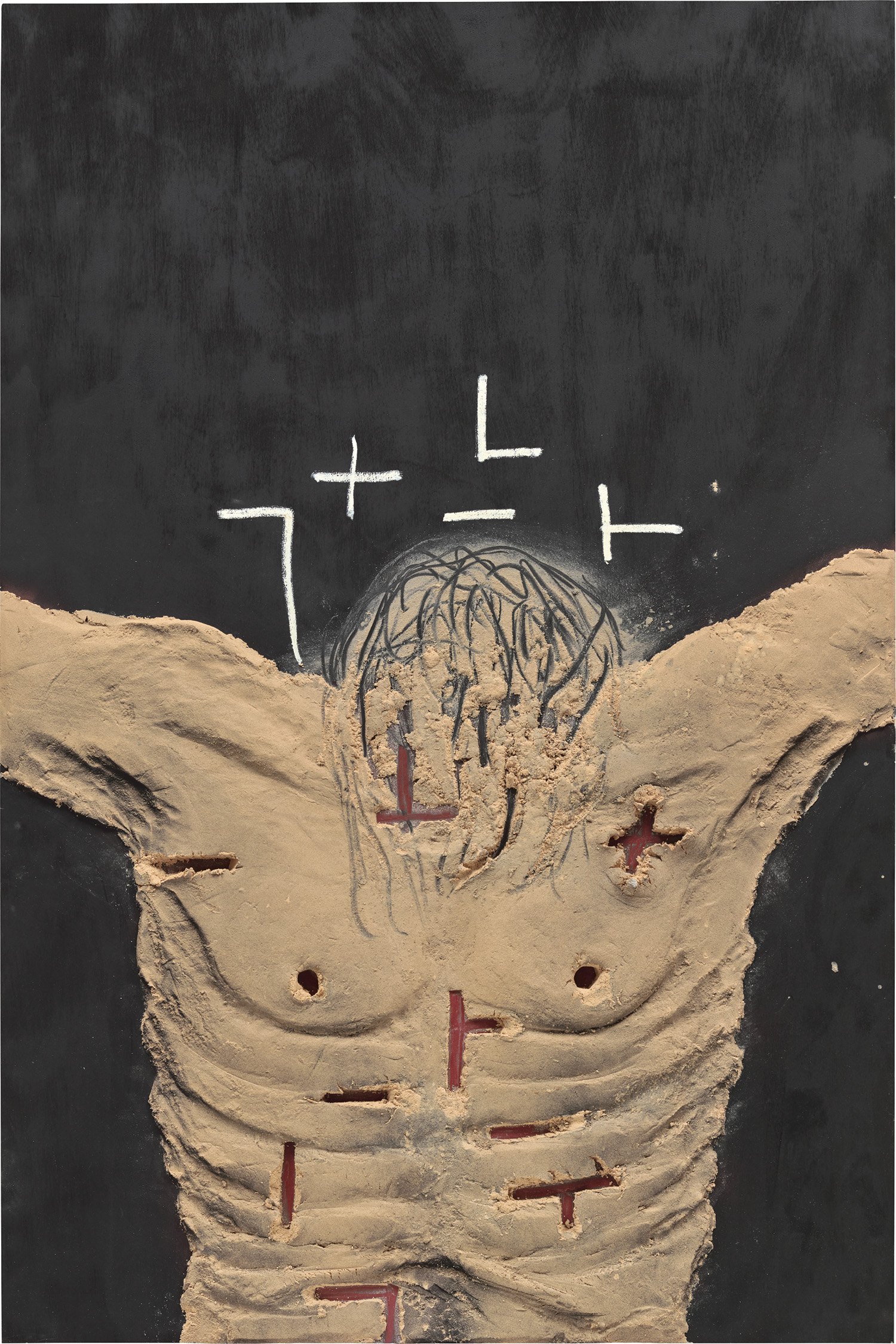 <p><strong>ANTONI T&Aacute;PIES<em> </em></strong><em>Incisions sobre tors.</em>, 2000</p>
